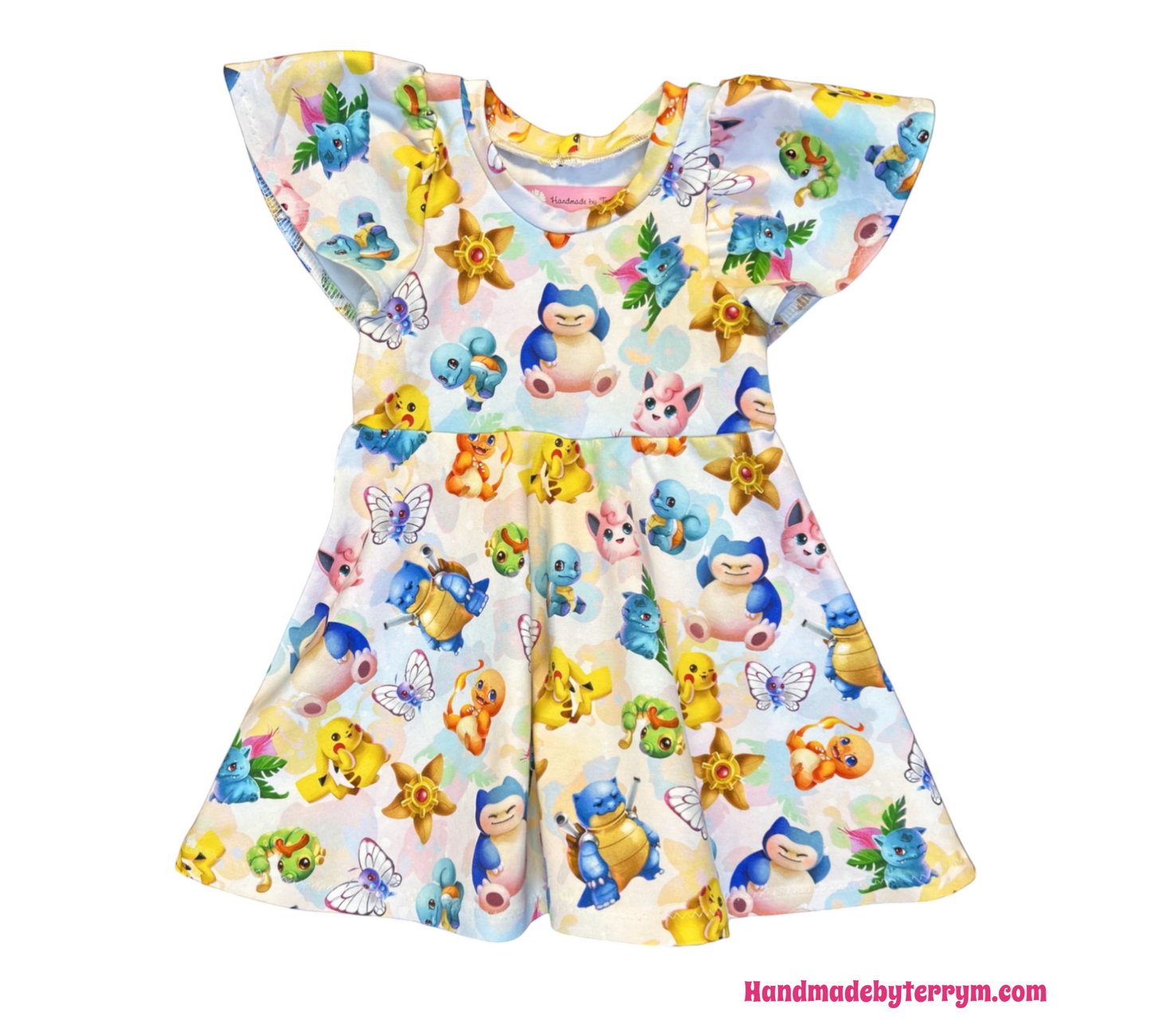(1334) Baby Pocket Monster Dress - Size 1