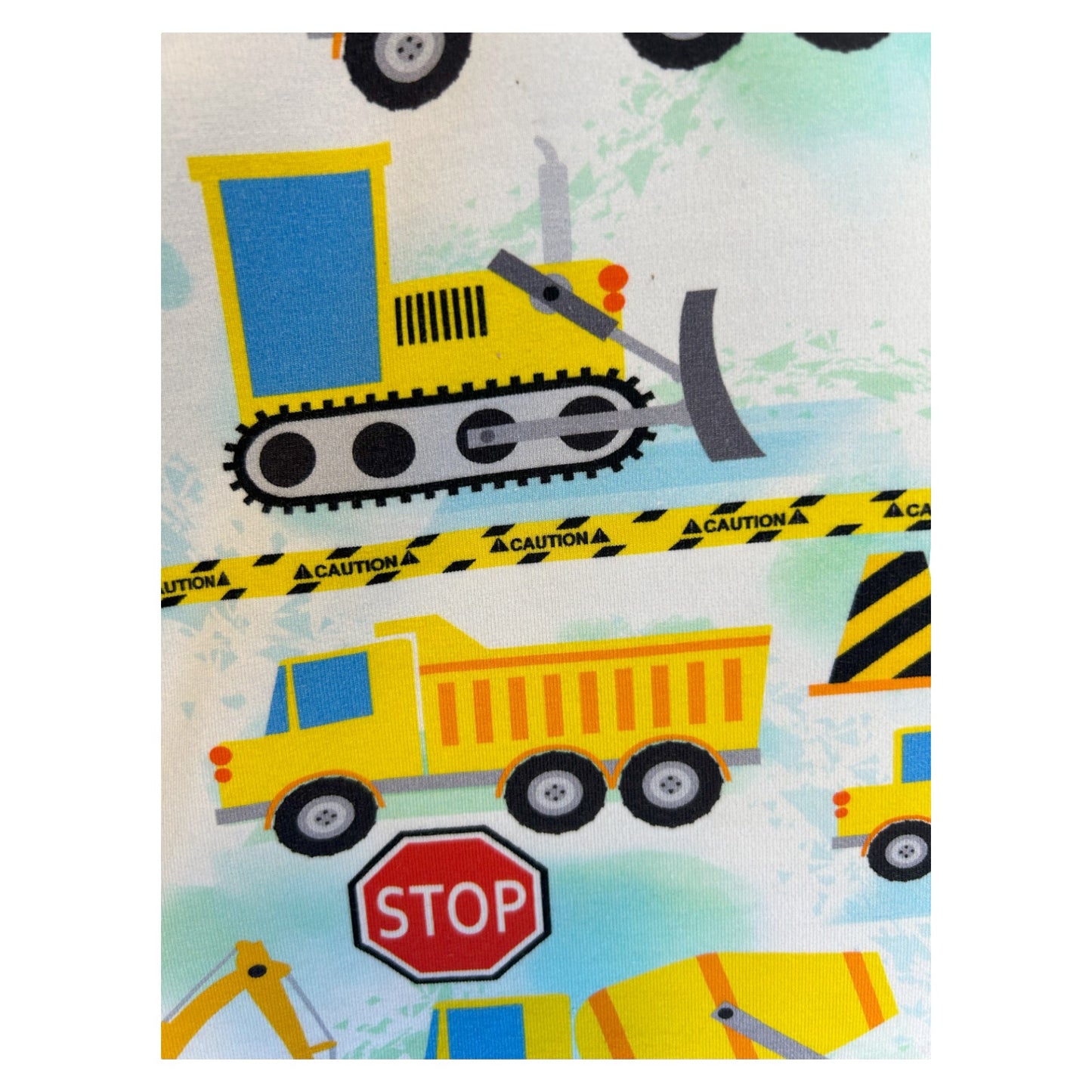 Blue & Yellow Construction T-Shirt & Shorts Set - Size 1