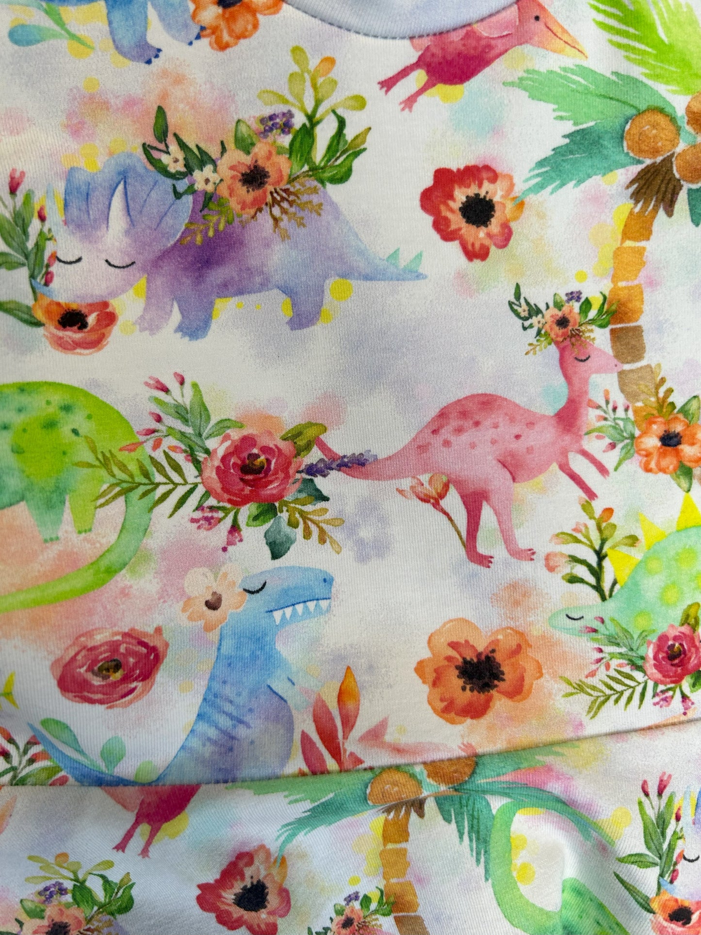 Rainbow Dinosaur Dress - Size 4