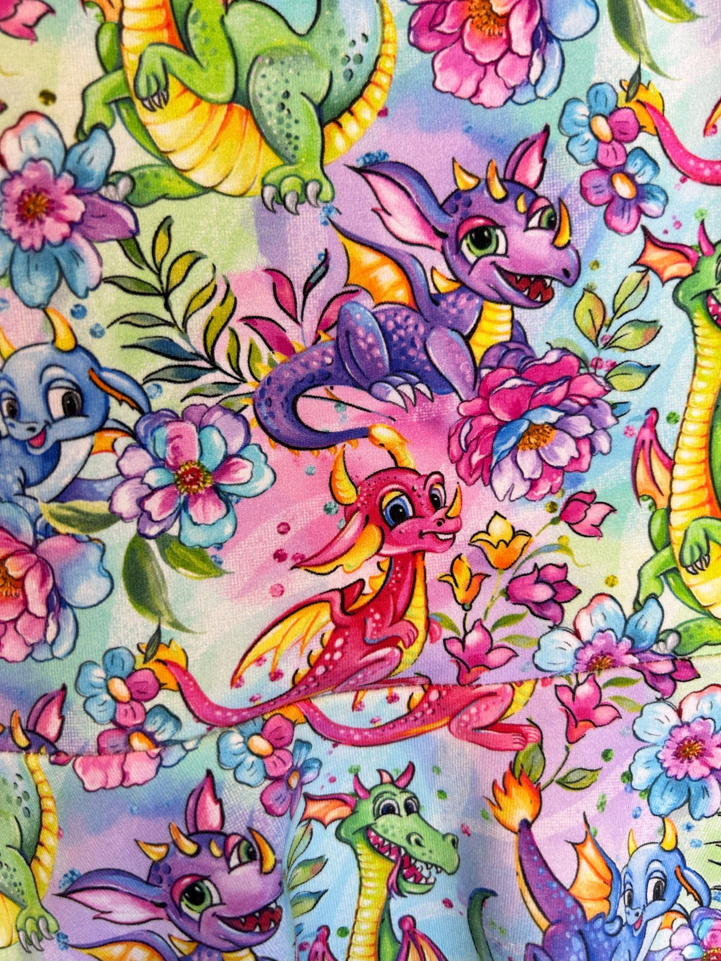 Colourful Dragons Dress - Size 4