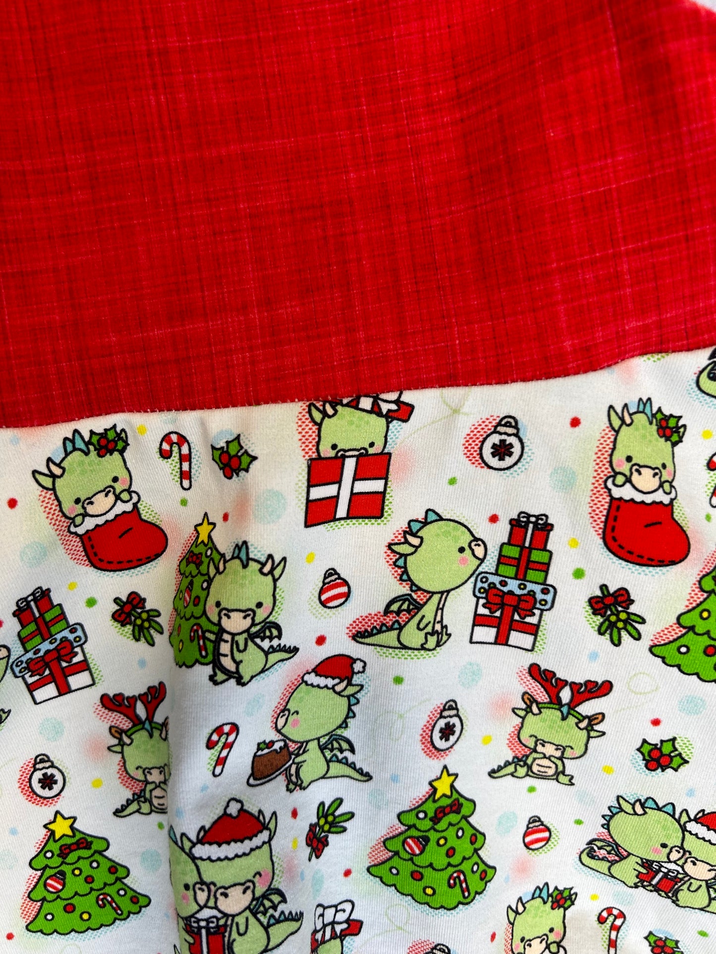Baby Christmas Dinosaur Dress - Size 1