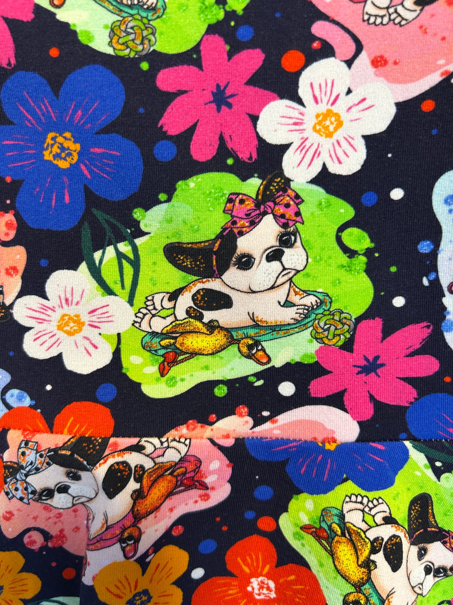Cute Dog Dress with Long Sleeves - Size 4
