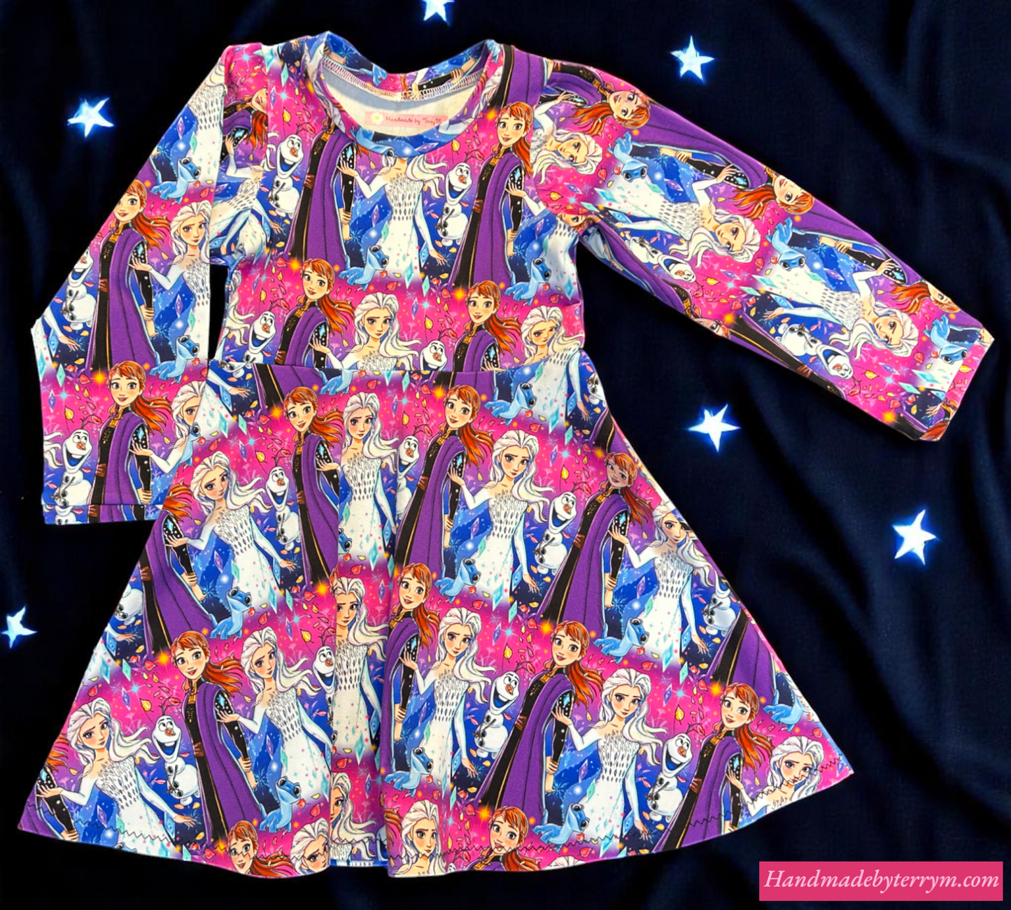Ice Sisters Dress with Long Sleeve - Size 4