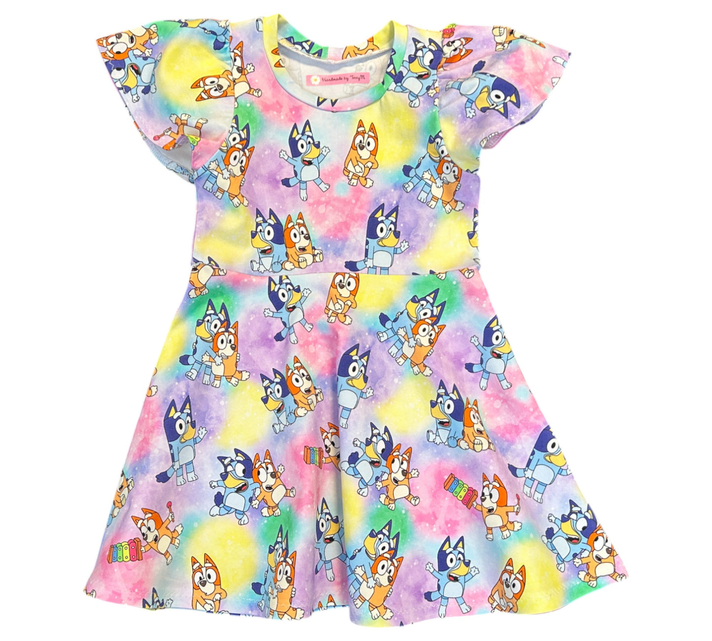 Bluey Rainbow Dress - Size 3