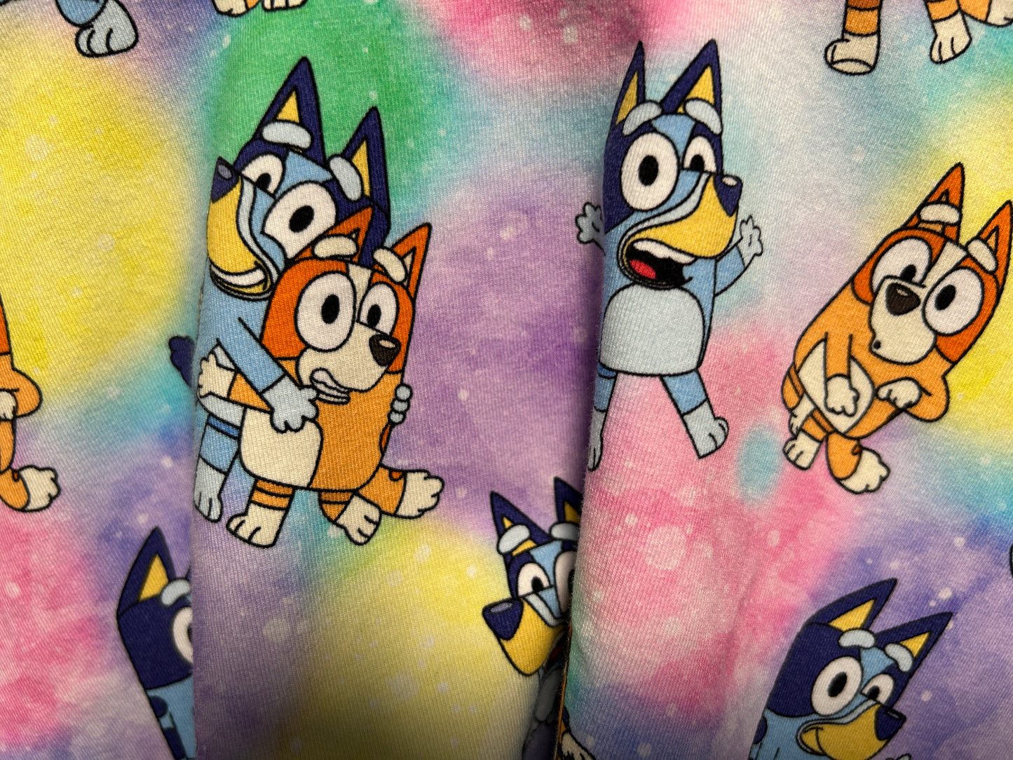 Rainbow Bluey Dress - Size 1