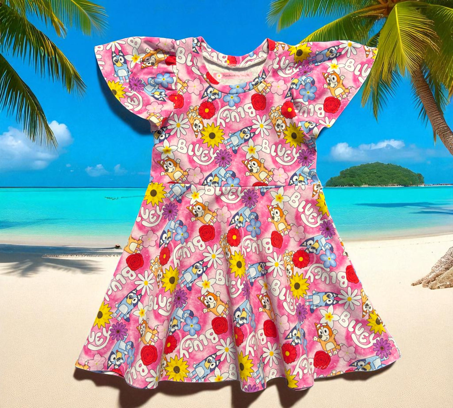 Pink Bluey Dress - Size 2