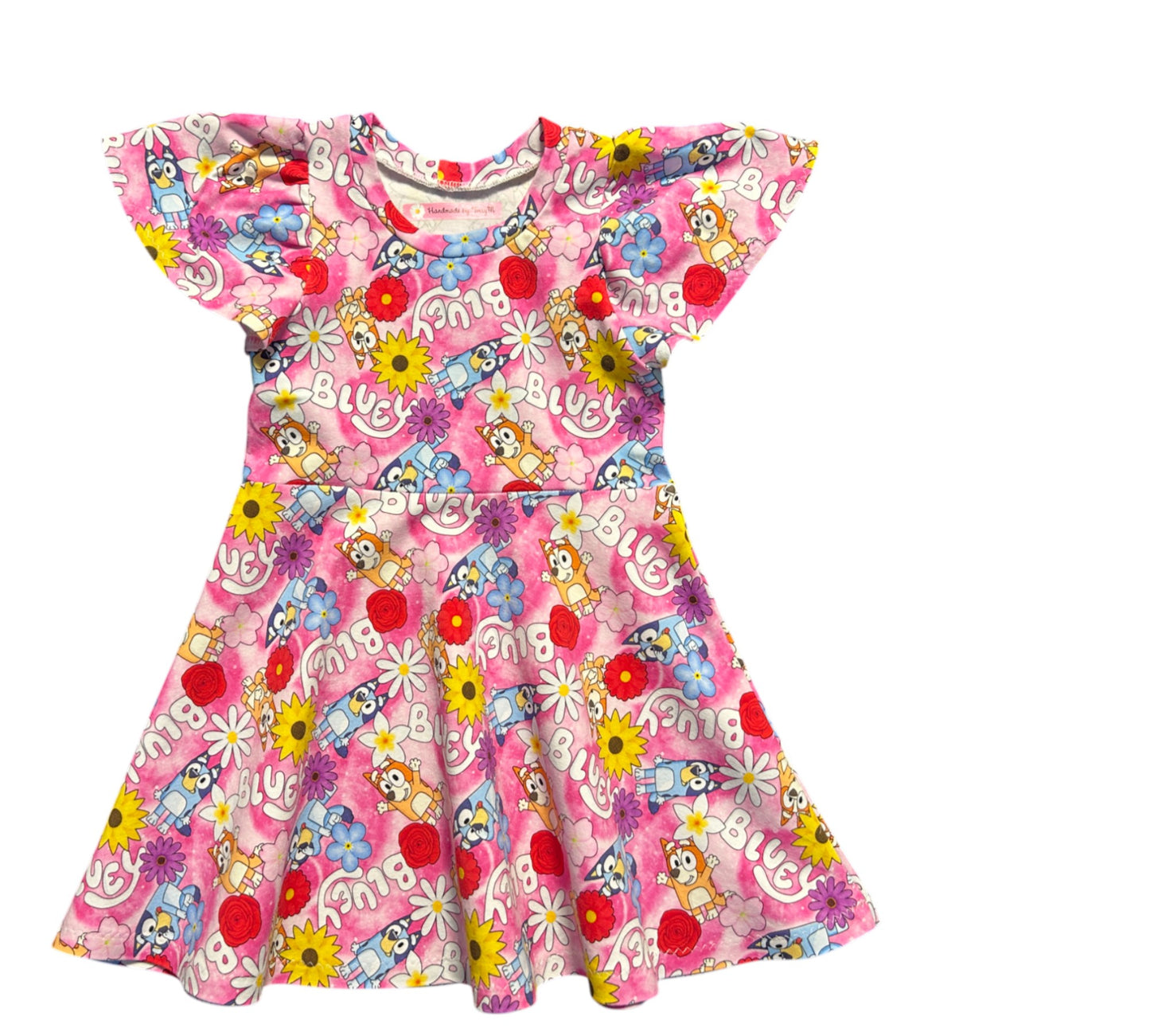 Pink Bluey Dress - Size 2