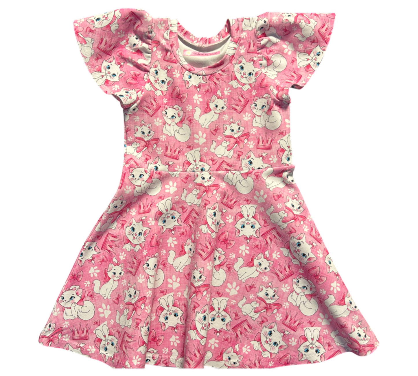 Sweet White Cat Dress - Size 3