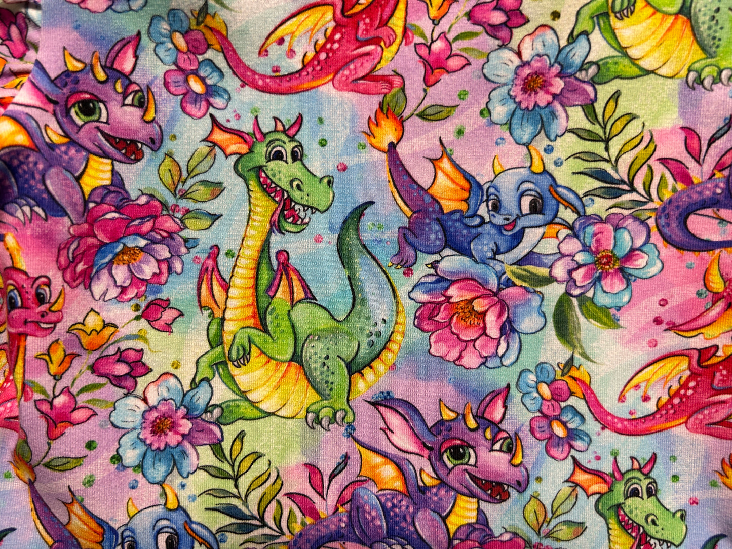 Colourful Dragon Dress - Size 5