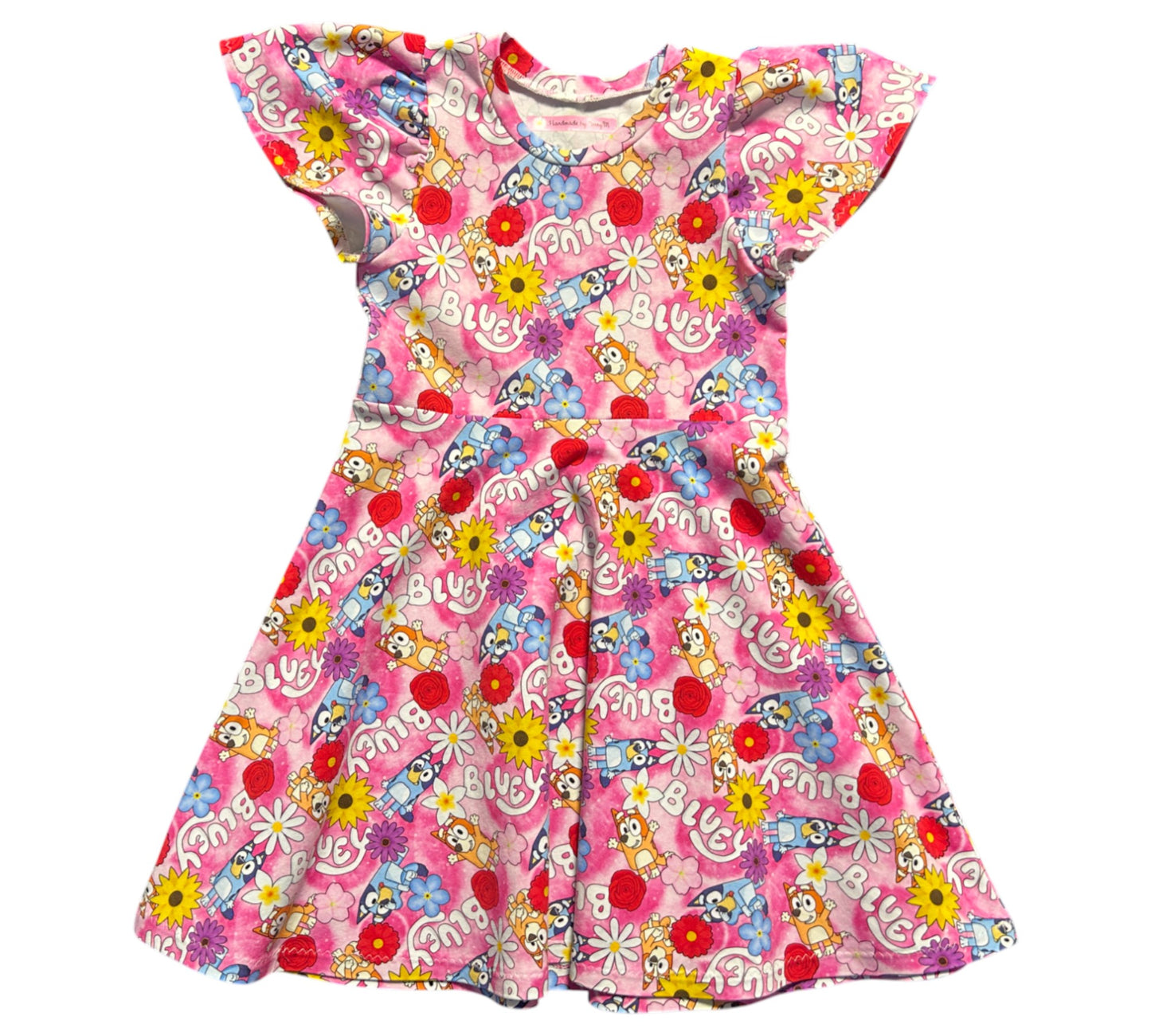 Pink Bluey Dress - Size 5