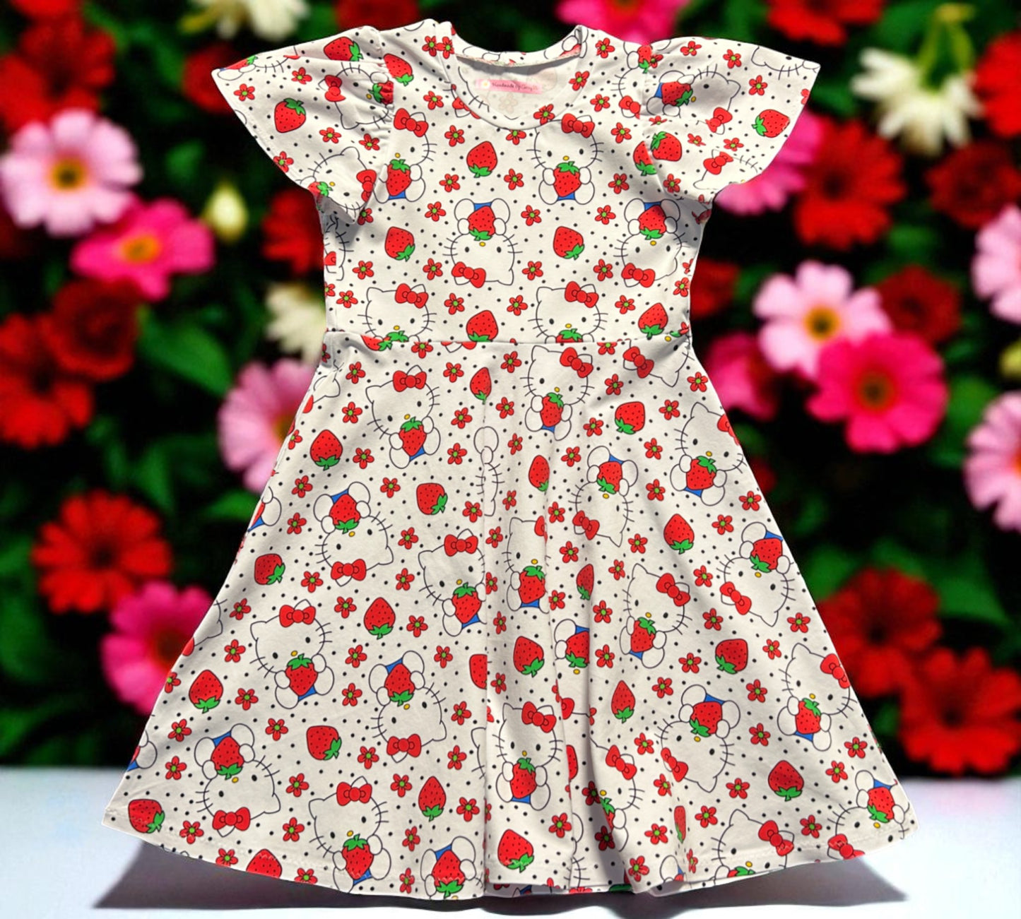 Hello Kitty with Strawberries Dress - Size 7
