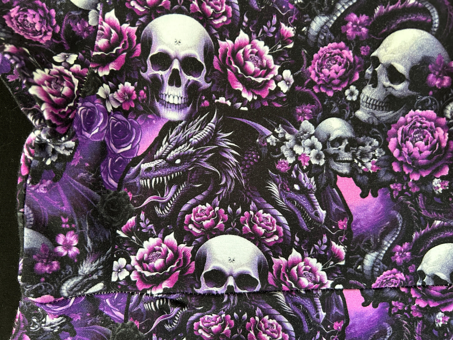 Purple Skulls & Dragons Dress - Size 2