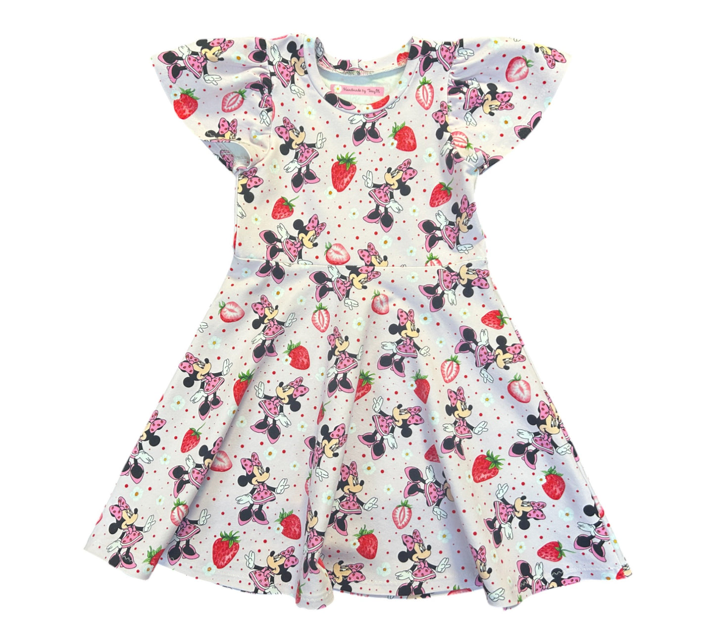 (1222) Strawberry Mouse Dress - Size 5