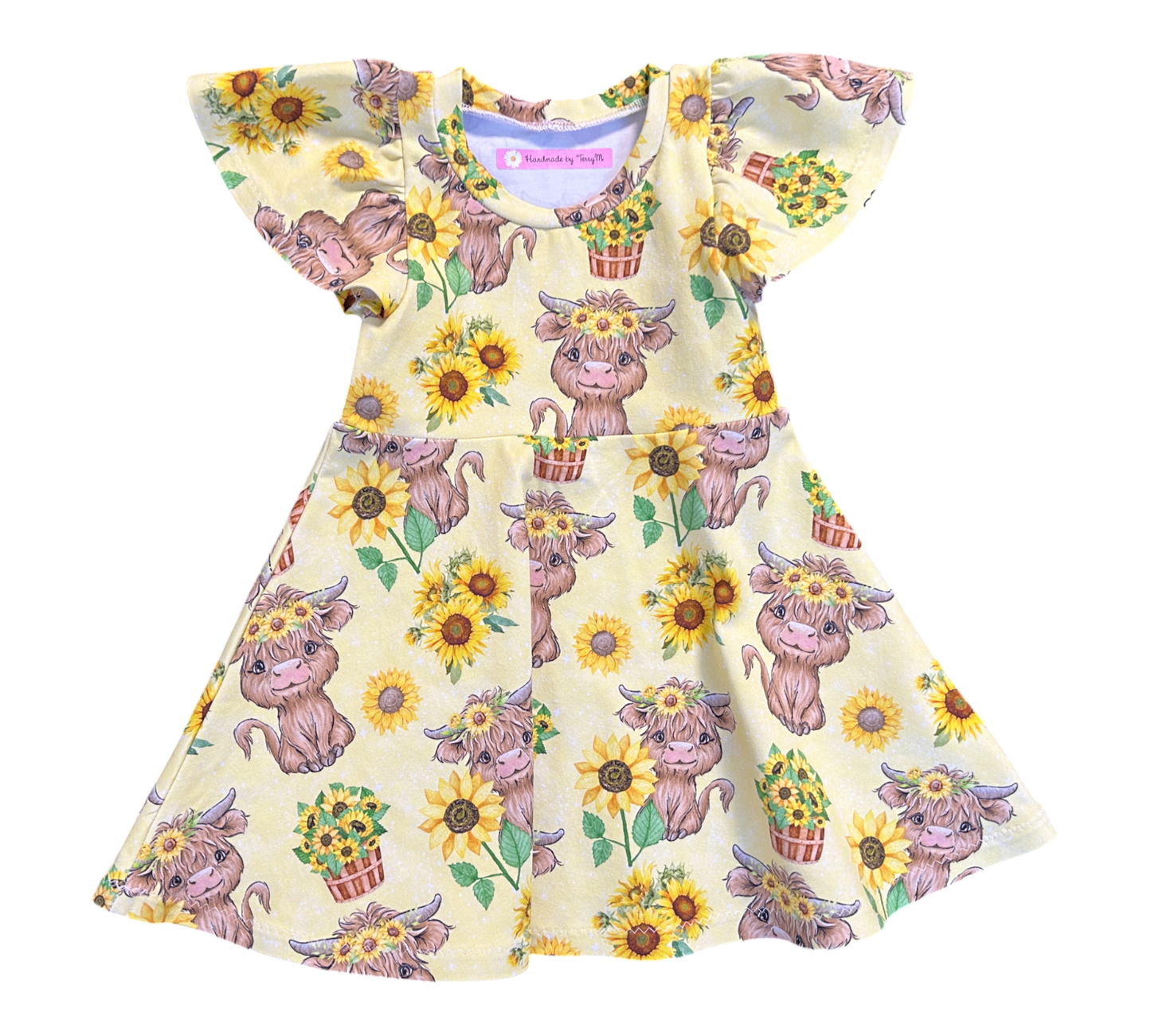 Highland Cow Dress - Size 1