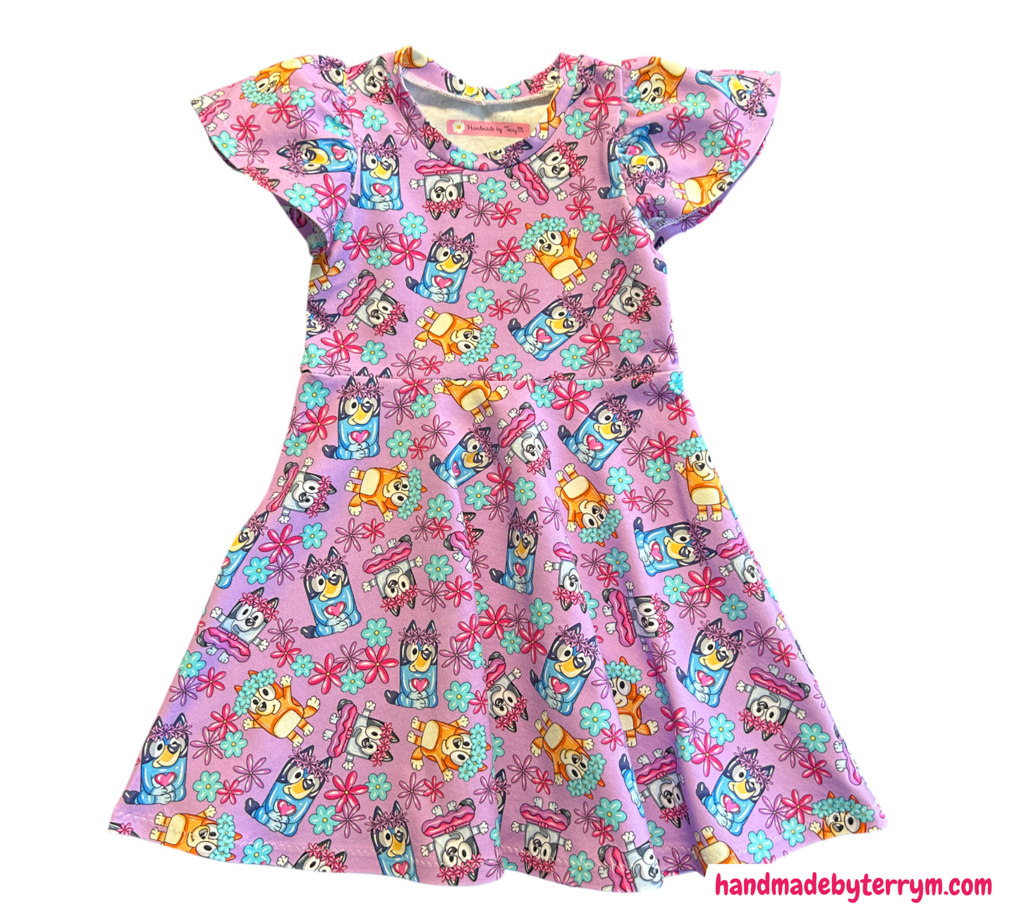 Purple Bluey Dress - Size 4