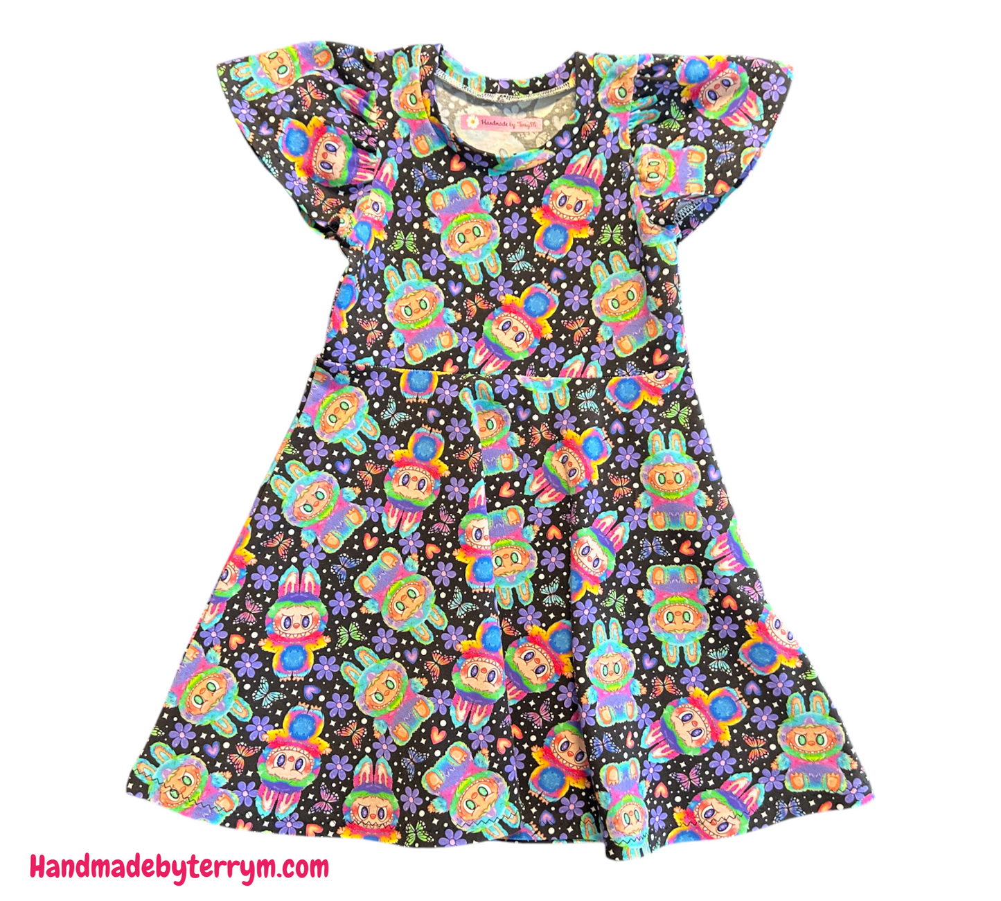 Rainbow Labubu Dress - Size 4