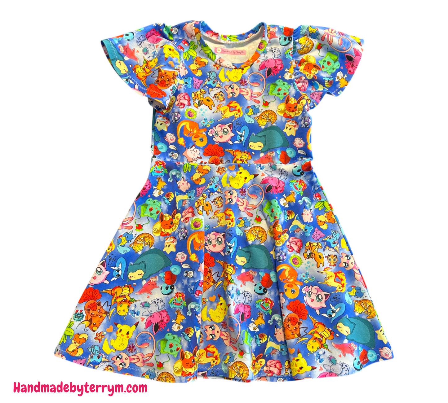 Bright Pokemon Dress - Size 6