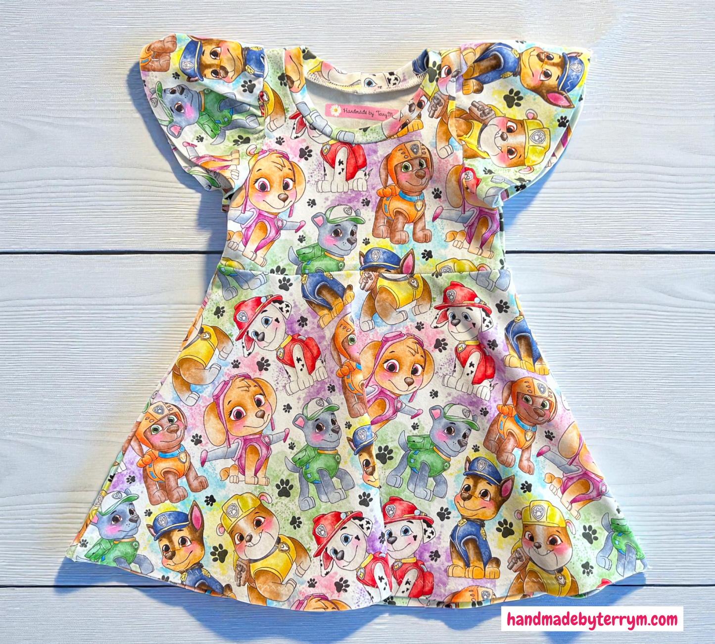 (1328) Puppy Dress - Size 1