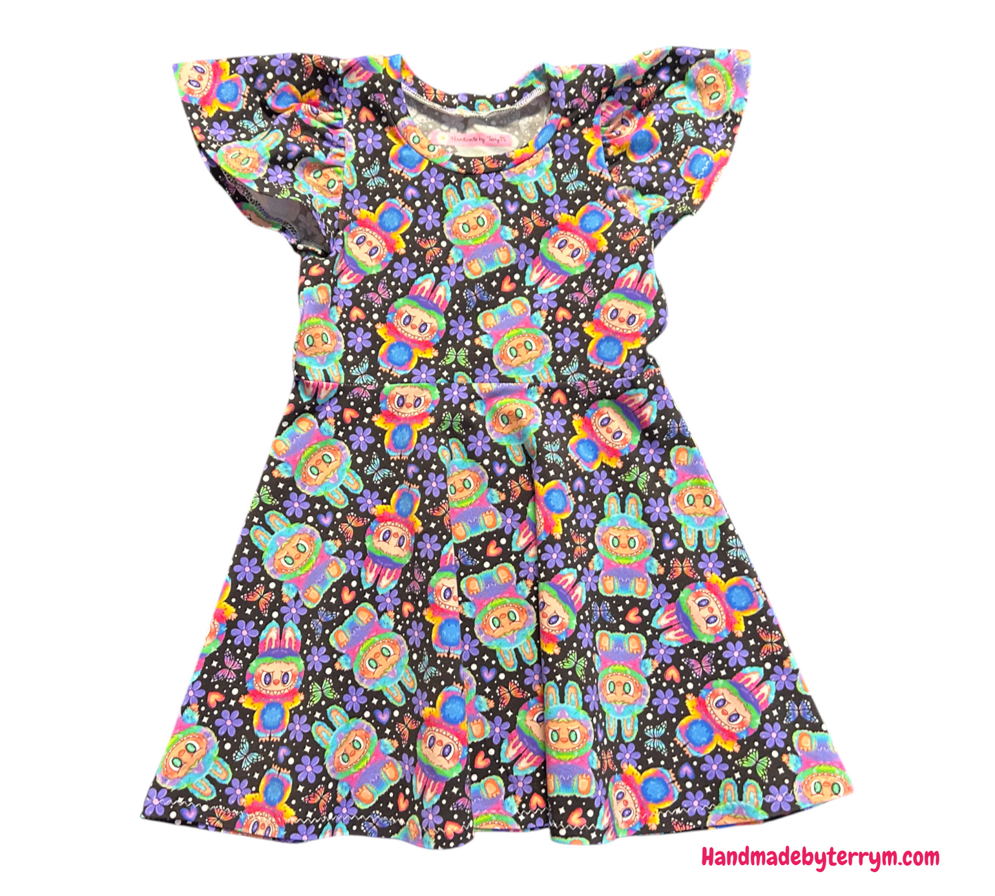 Rainbow Labubu Dress - Size 3