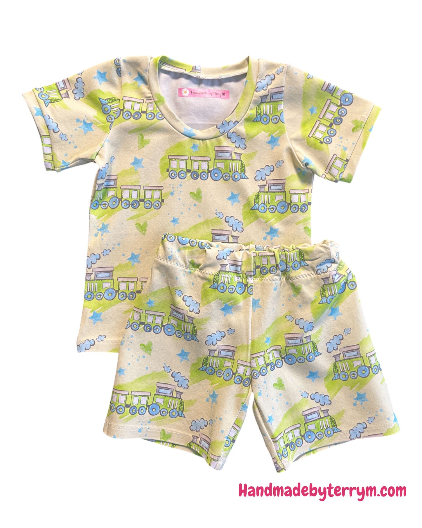 Train Tshirt & Shorts Set - Size 1
