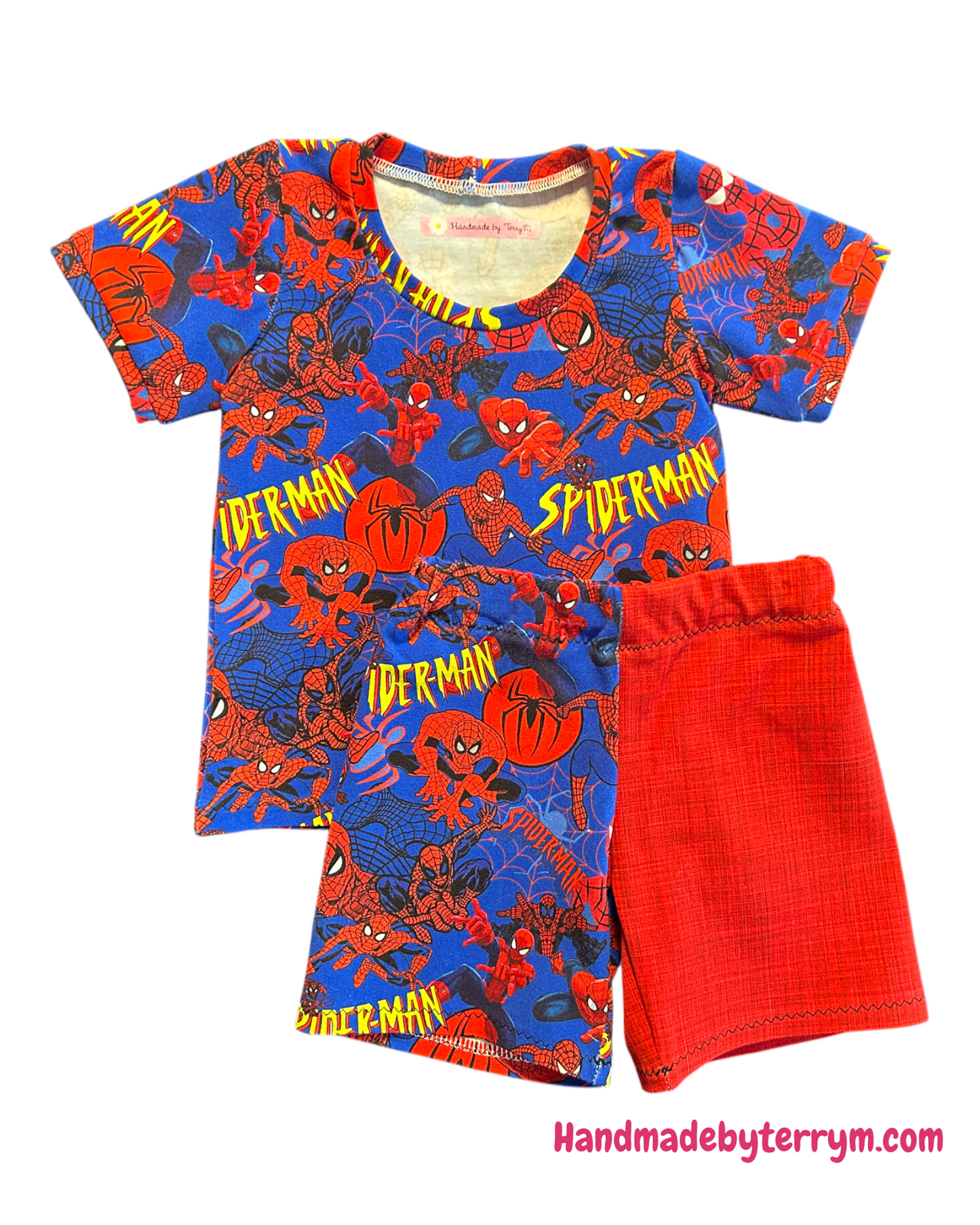 Spiderman Tshirt & Shorts Set - Size 1