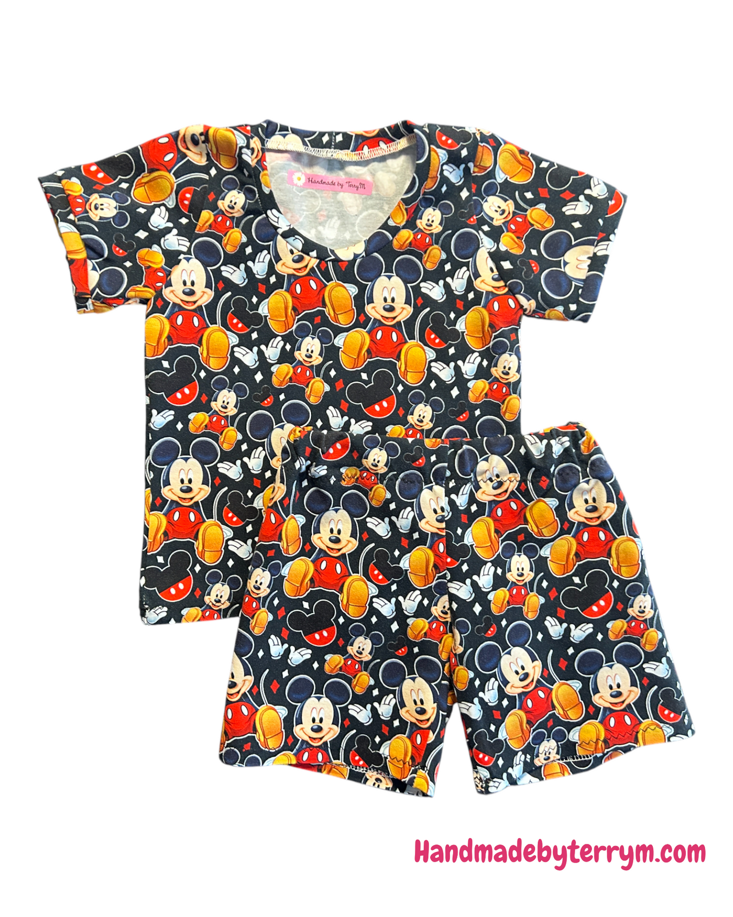 Mickey Tshirt & Shorts Set - Size 1