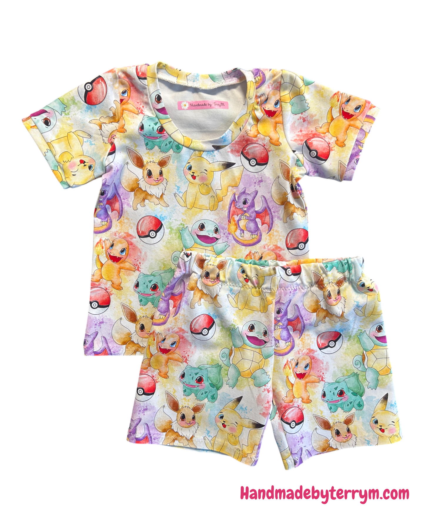 Pokemon Tshirt & Shorts Set - Size 1