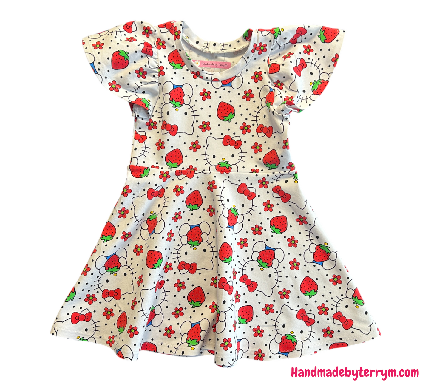Strawberry Hello Kitty Dress - Size 2