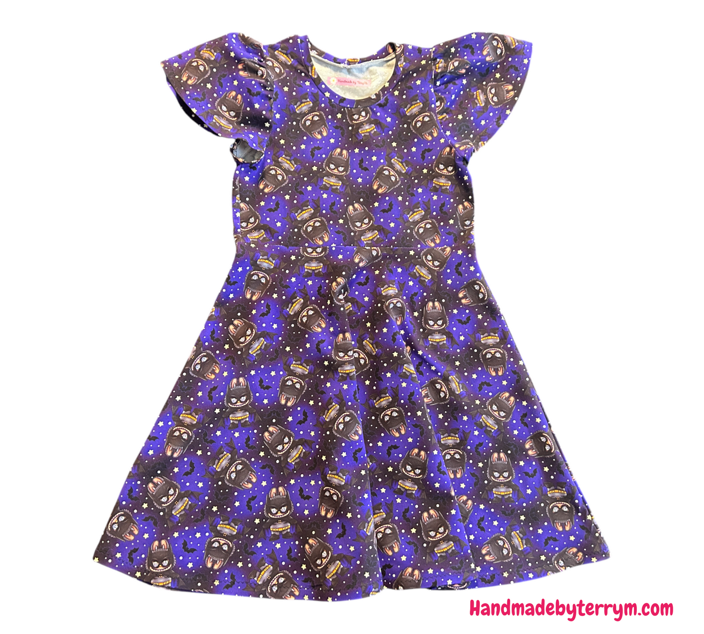 (1395) Ugly Superhero Dress - Size 7