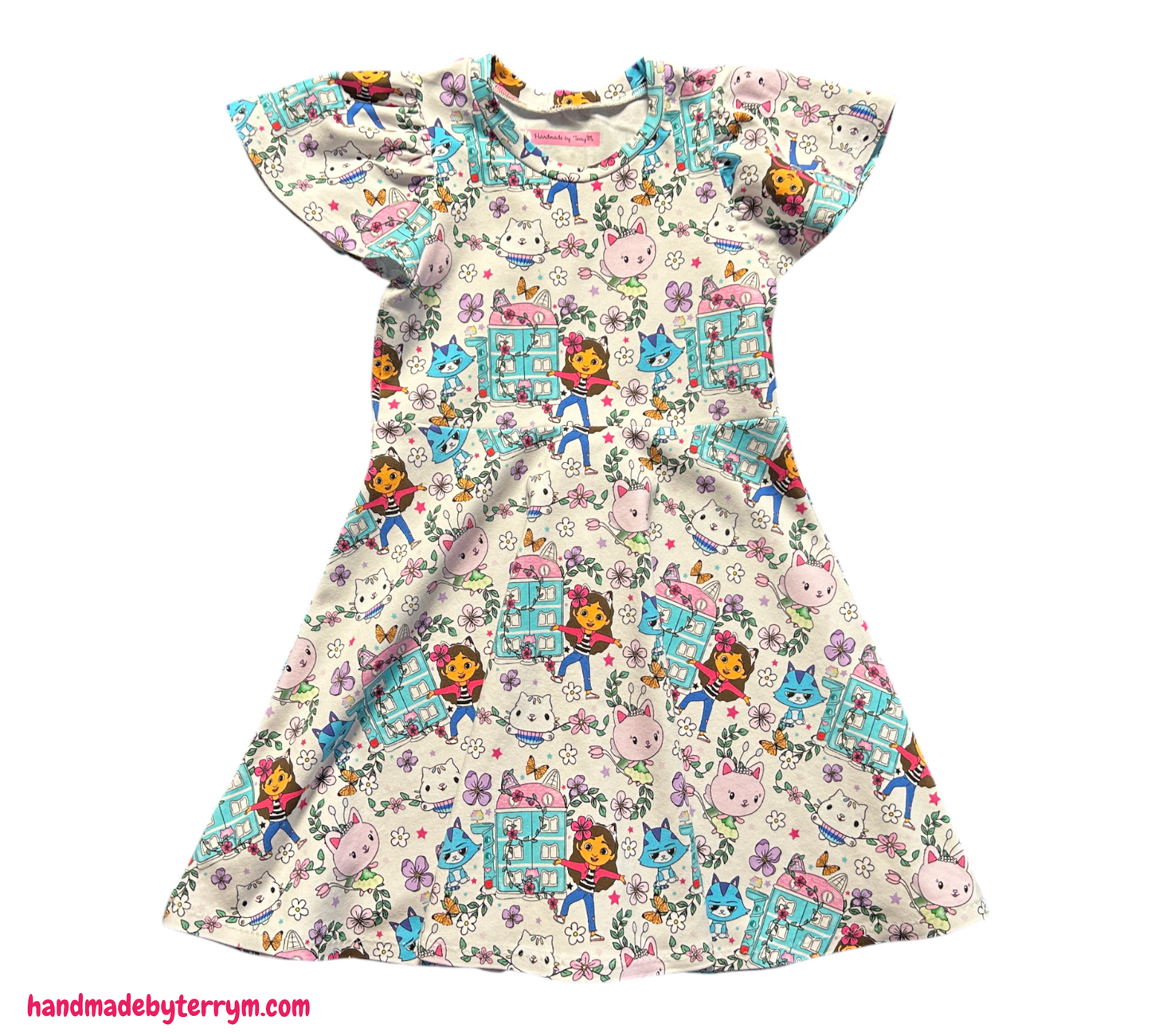 (1406) Cats Friend Dress - Size 5