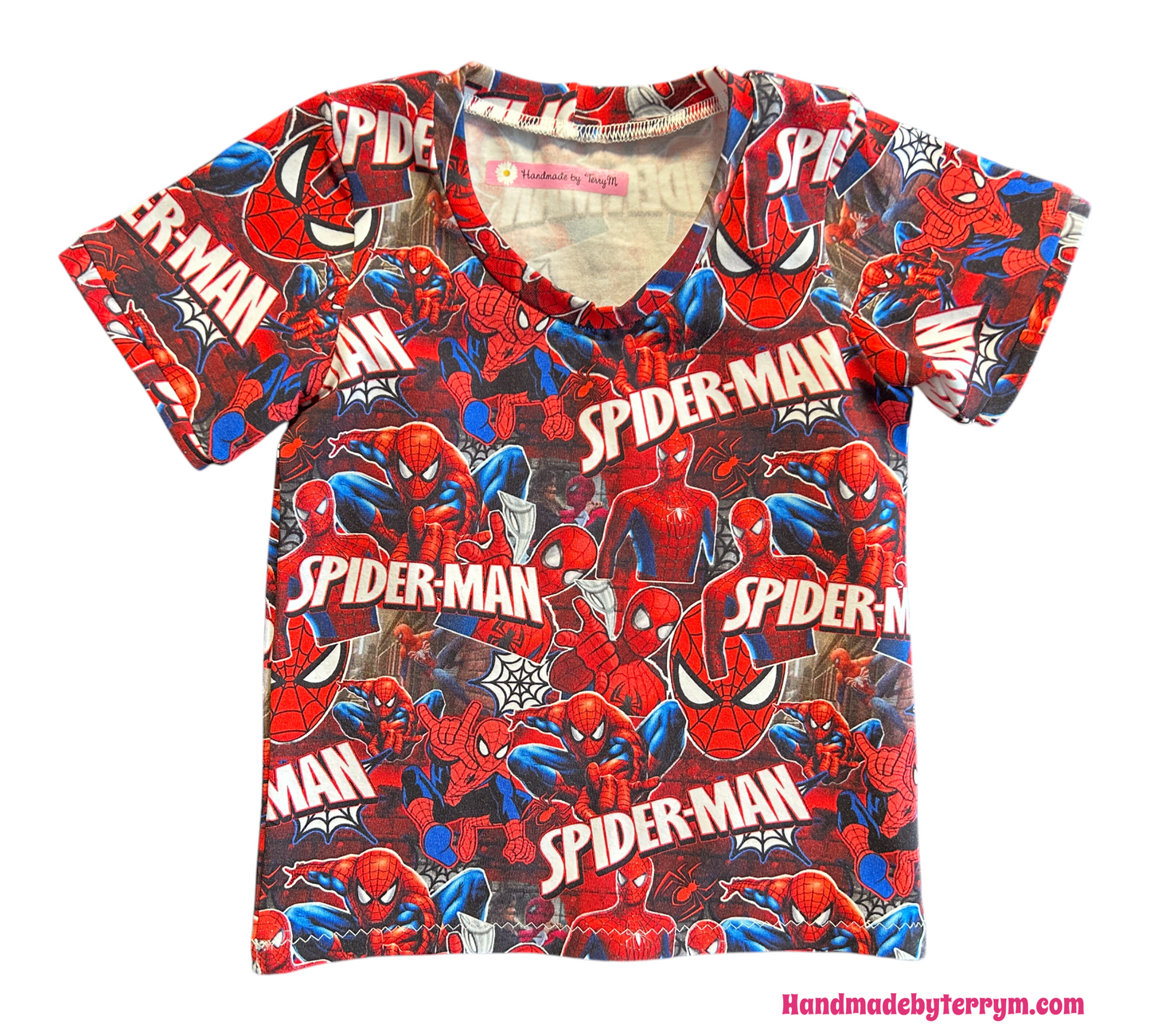 (1528) Spiderdude T-Shirt & Shorts Set - Size 2