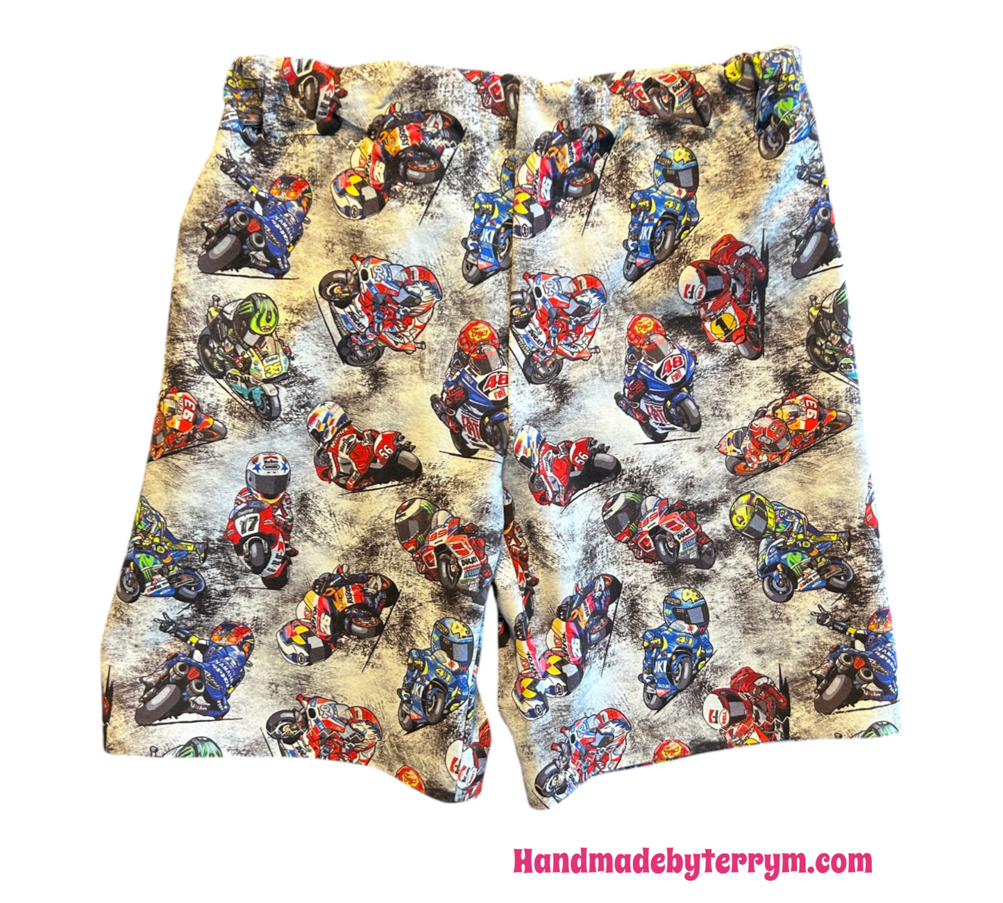 (1552) Motorbikes T-Shirt & Shorts Set - Size 4