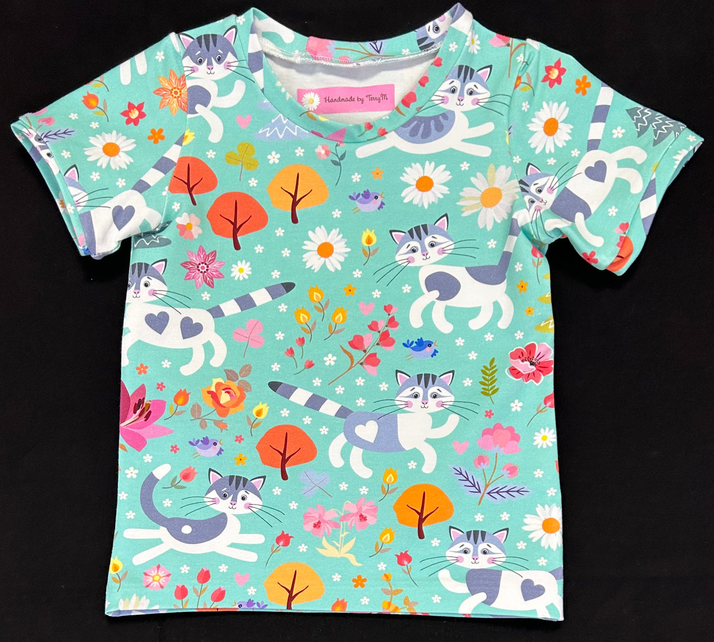 Grey Cat Tshirt - Size 2