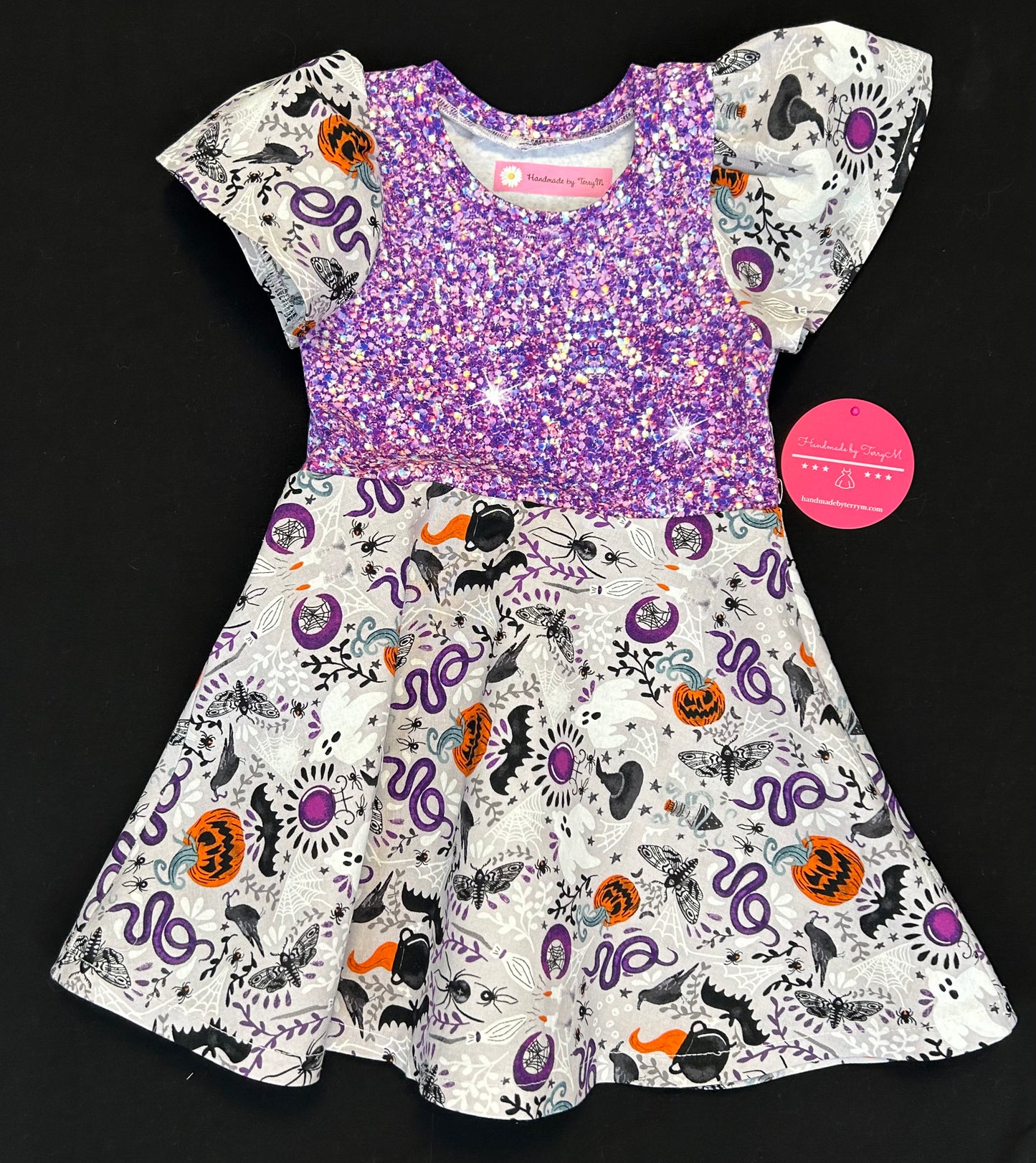 Purple Spooky Dress - Size 2