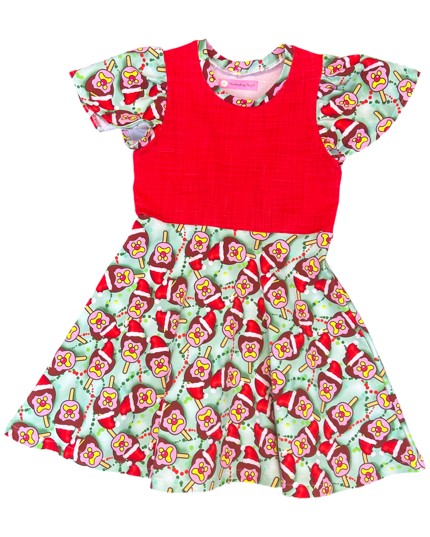 SALE -Xmas Bob Ice Cream Dress - Size 6