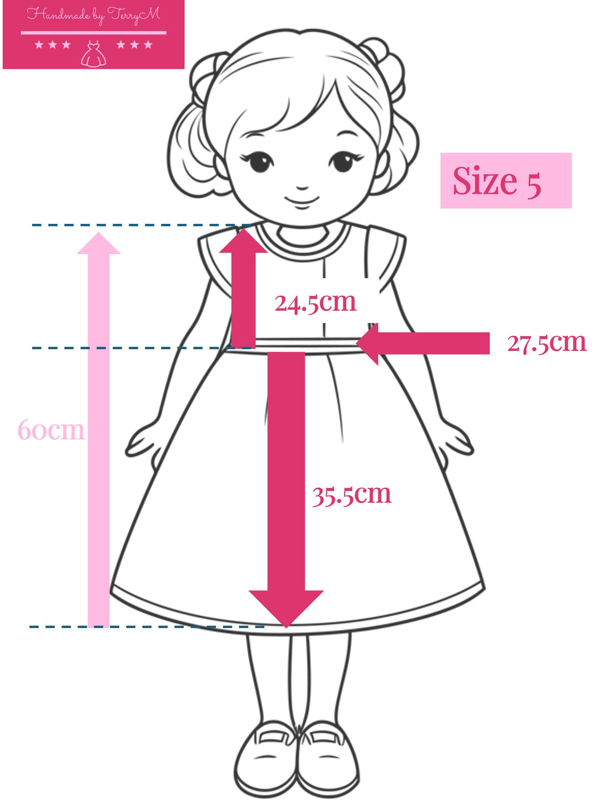 (1894) Strawberry Kitty Dress - size 5