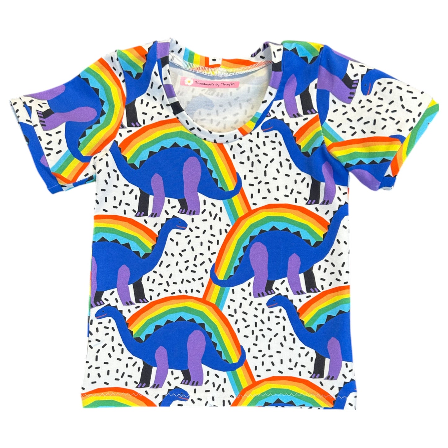 Blue & Purple Dinosaur T-Shirt - Size 2