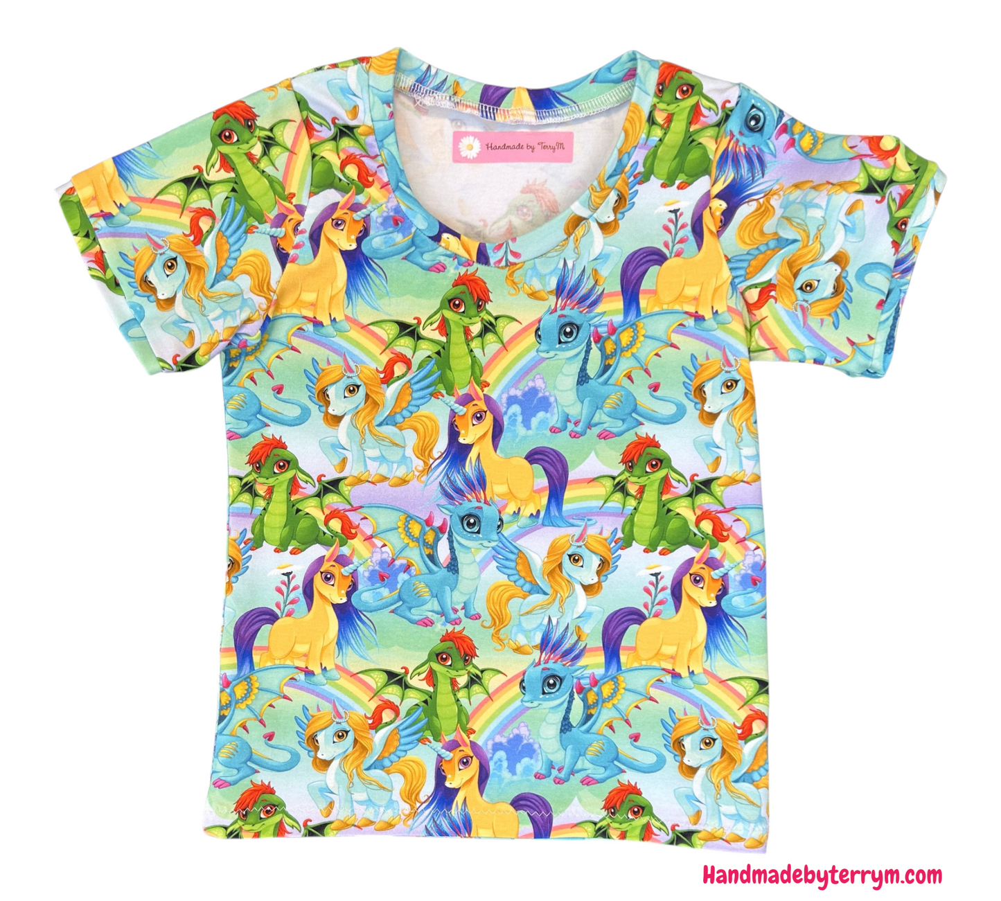 Dragons & Unicorns Tshirt - Size 3