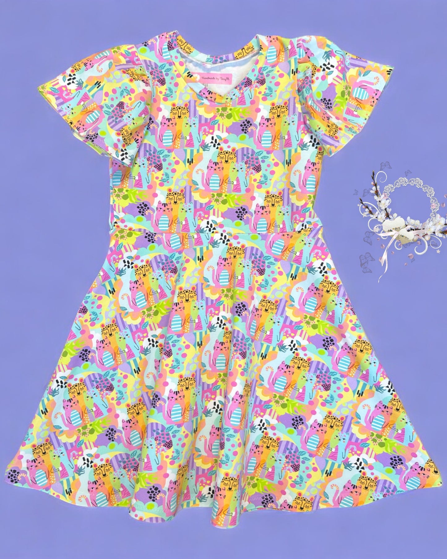 Wild Jungle Cats Dress - Size 6