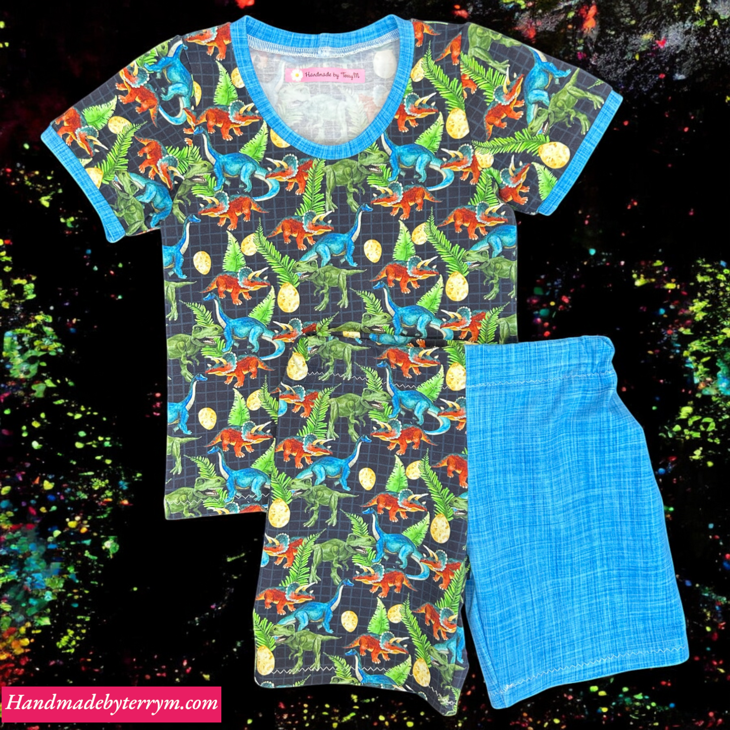 Dinosaur T-Shirt & Shorts Set - Size 2