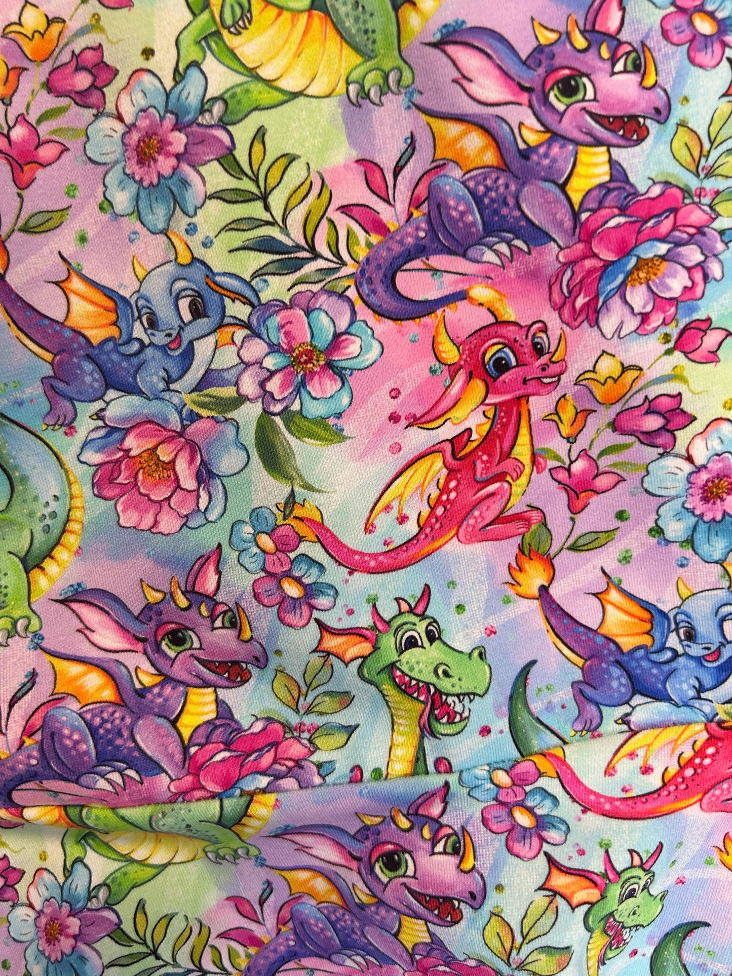 Colourful Dragons Dress - Size 6