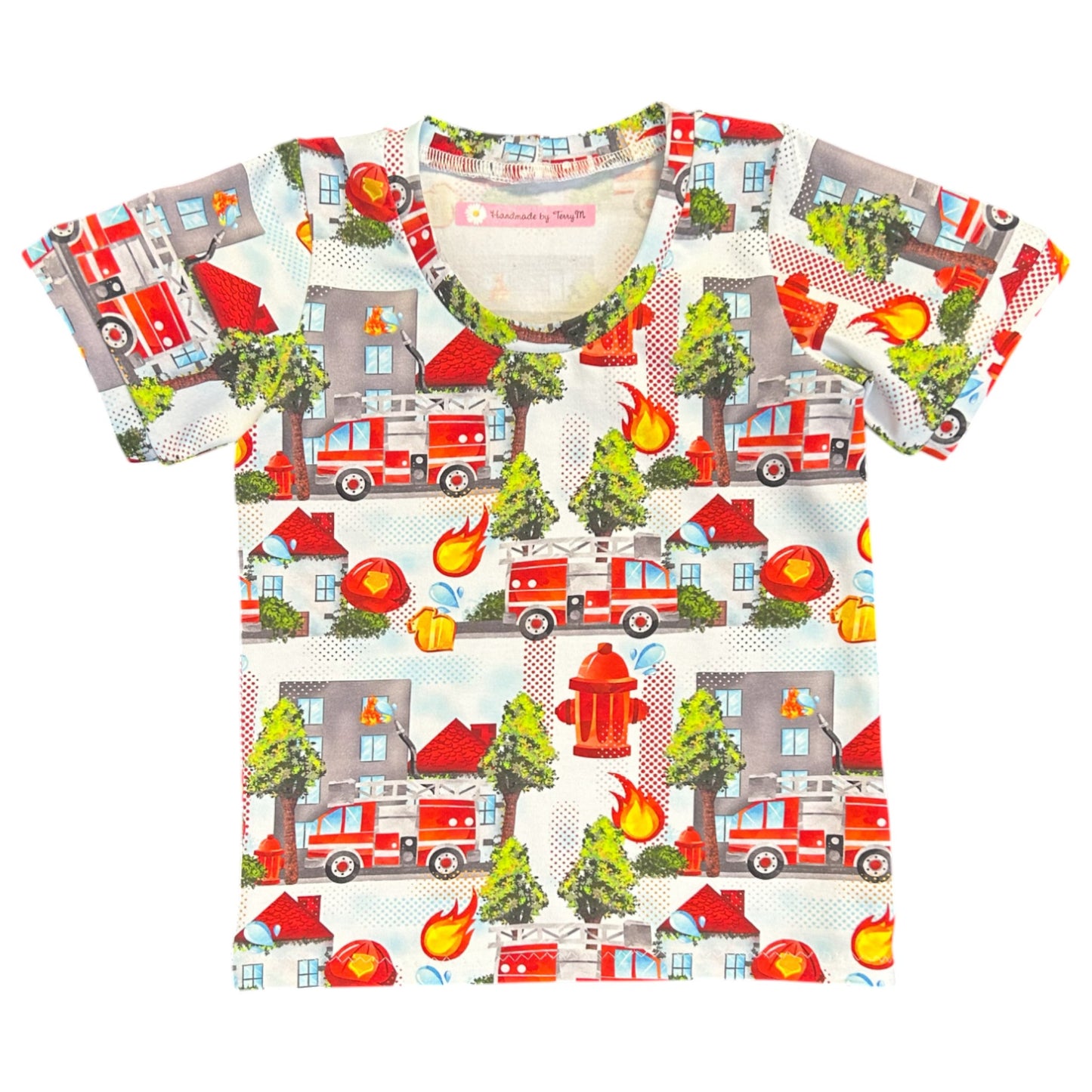 Fire Engine T-Shirt - Size 2