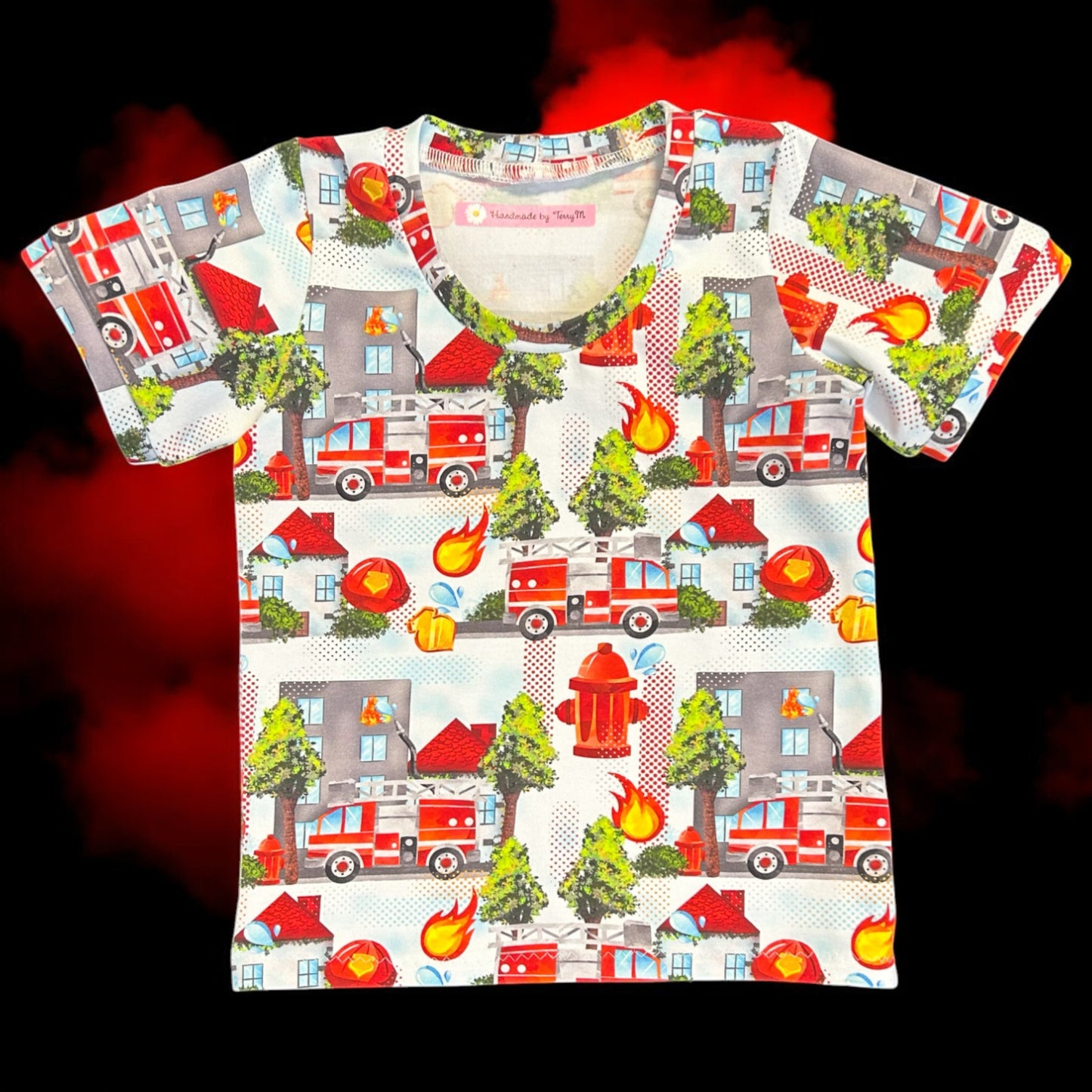 Fire Engine T-Shirt - Size 2