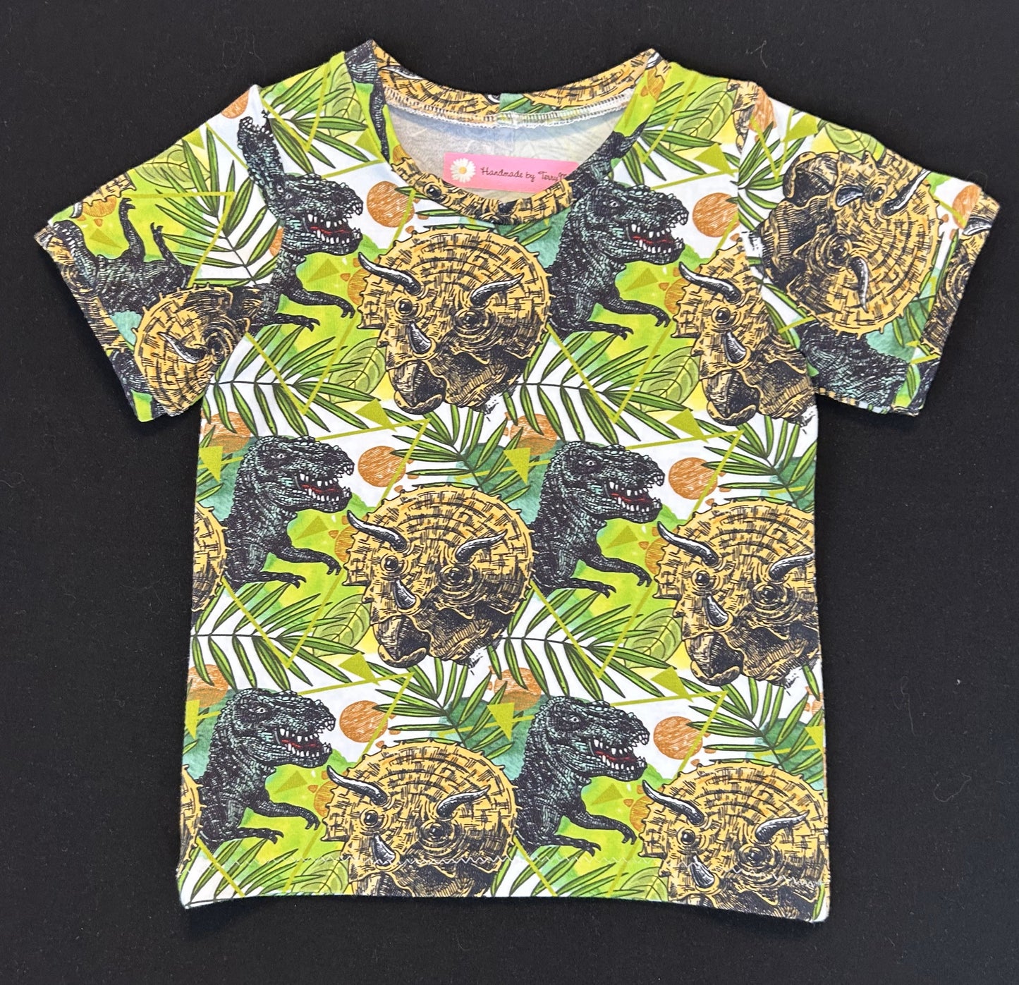 Green Dinosaurs Tshirt - Size 2