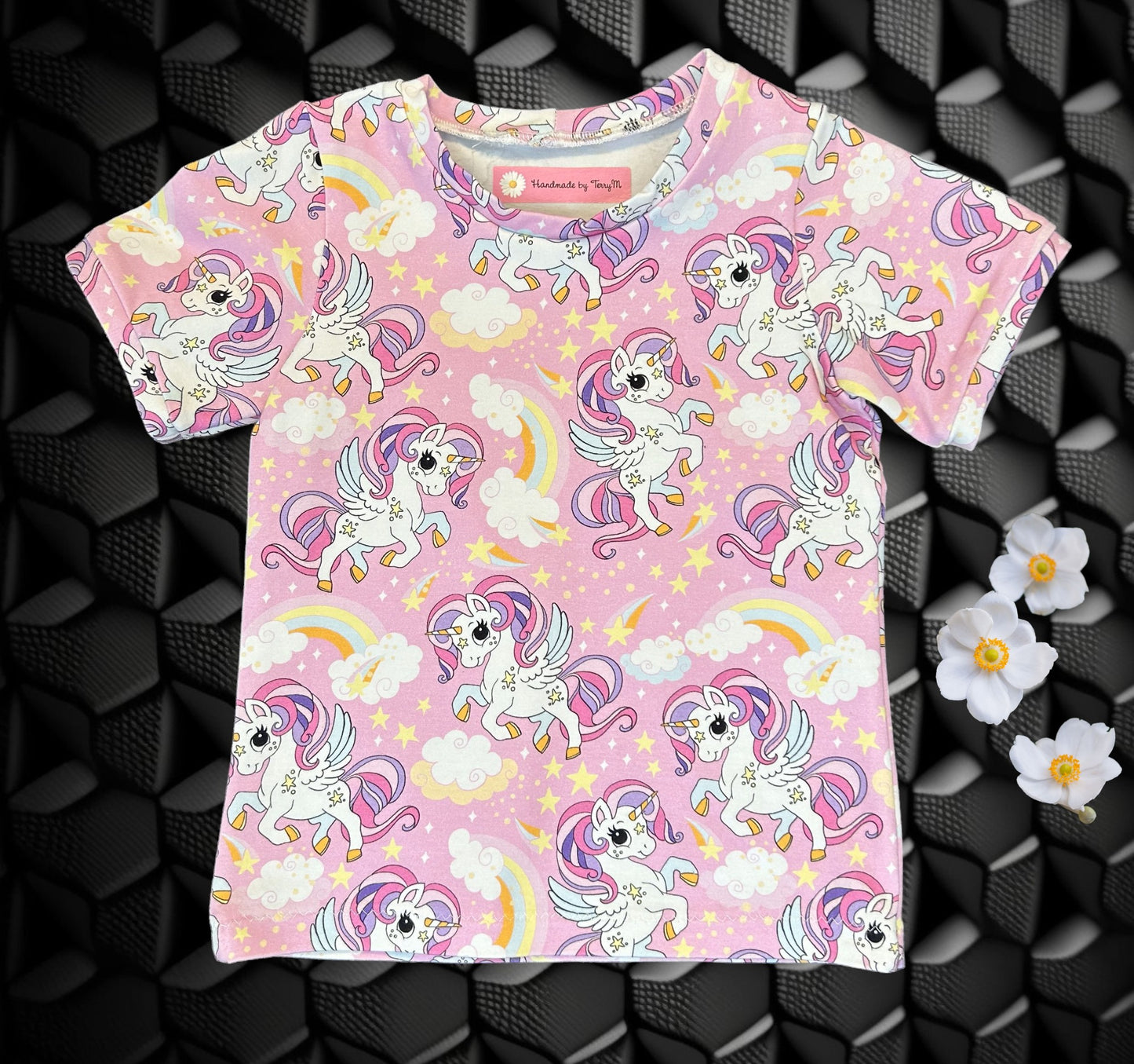 Pink Unicorn Tshirt - Size 2