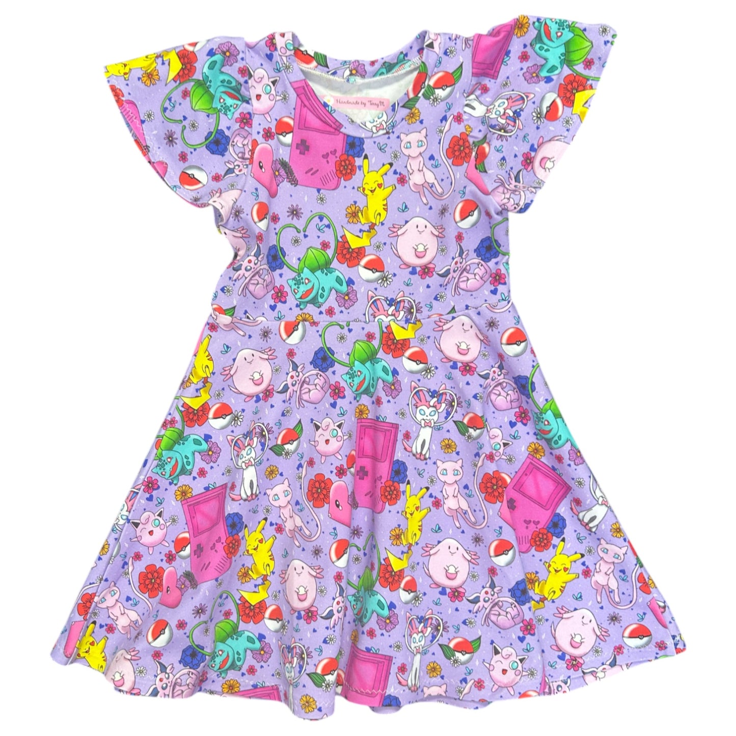 Purple Pokemon Dress - Size 4