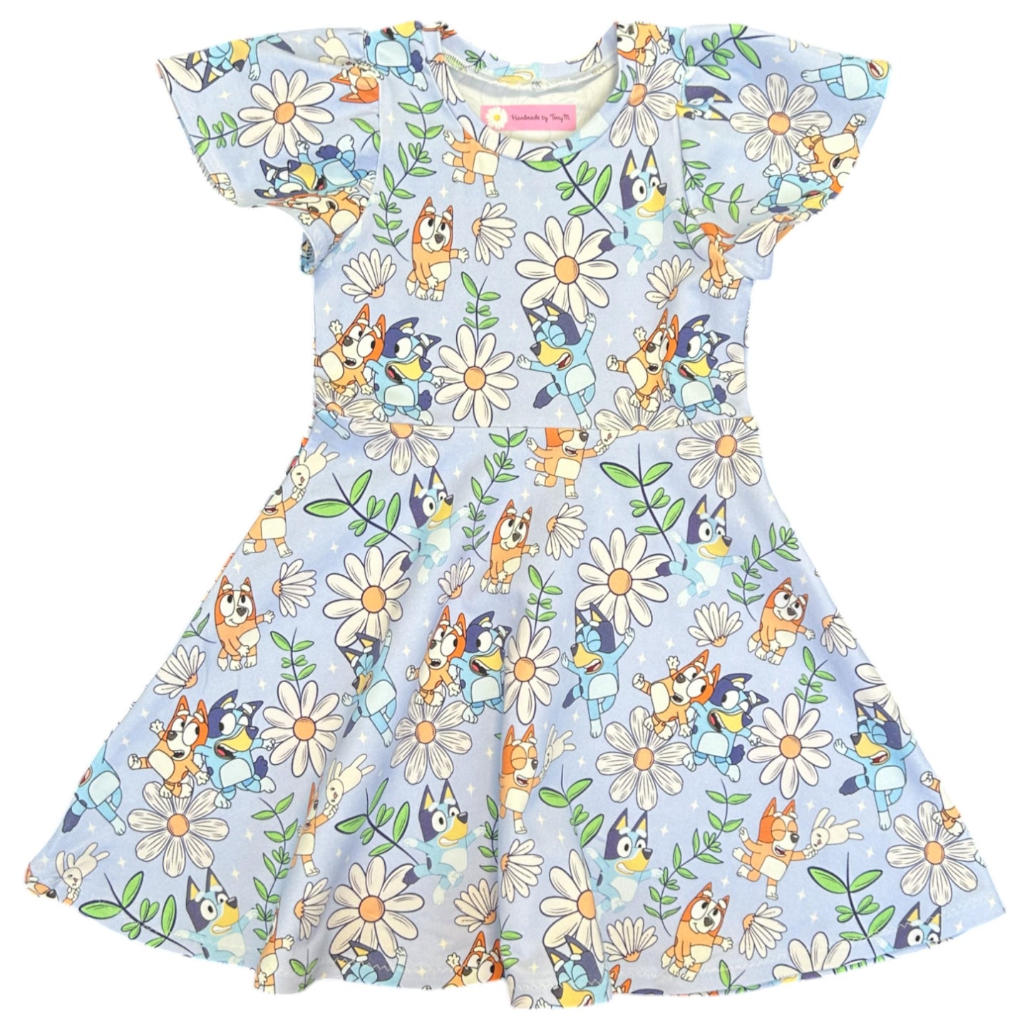Bluey with White Daisies - Size 5