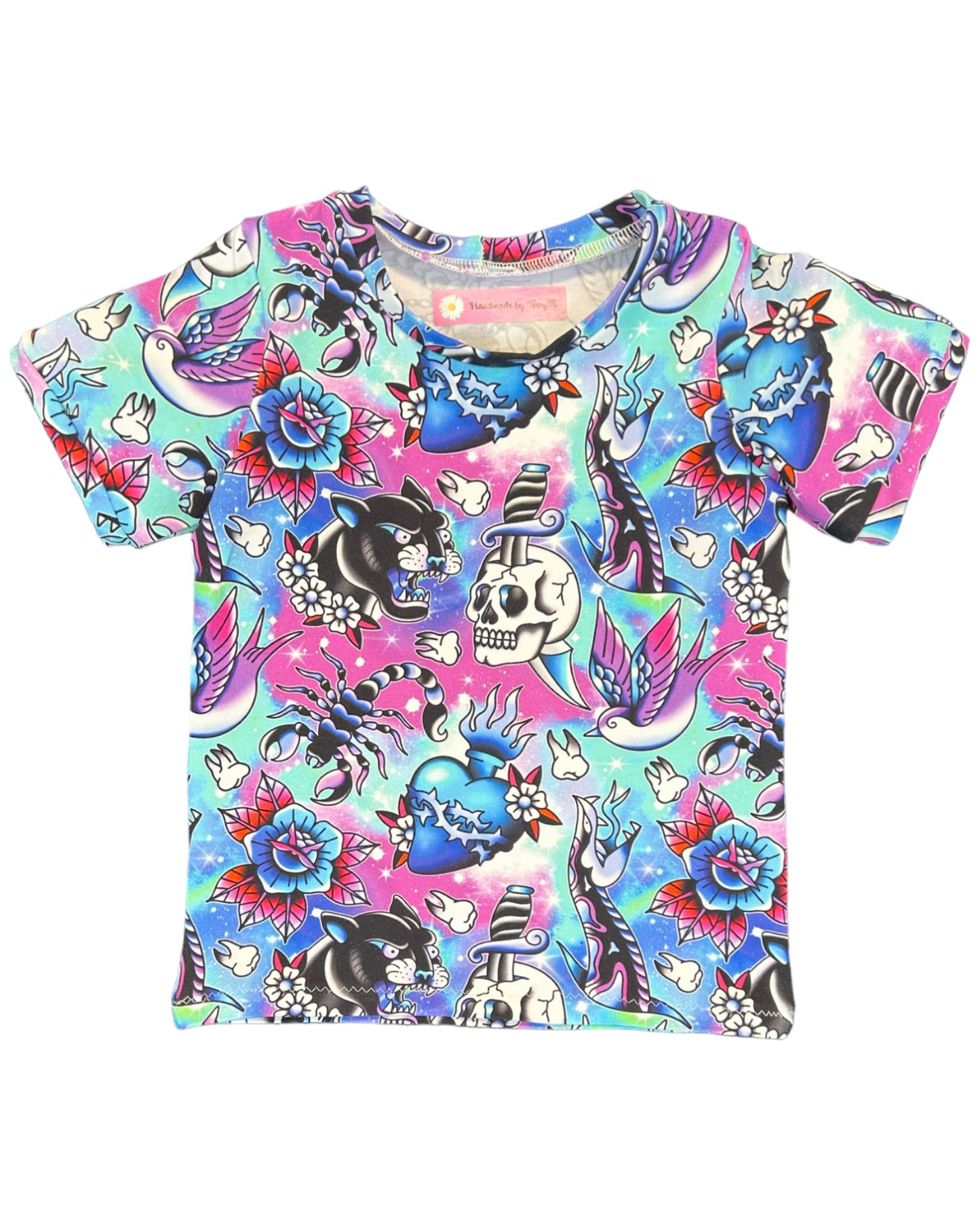 Blue Tattoo Tshirt - Size 2