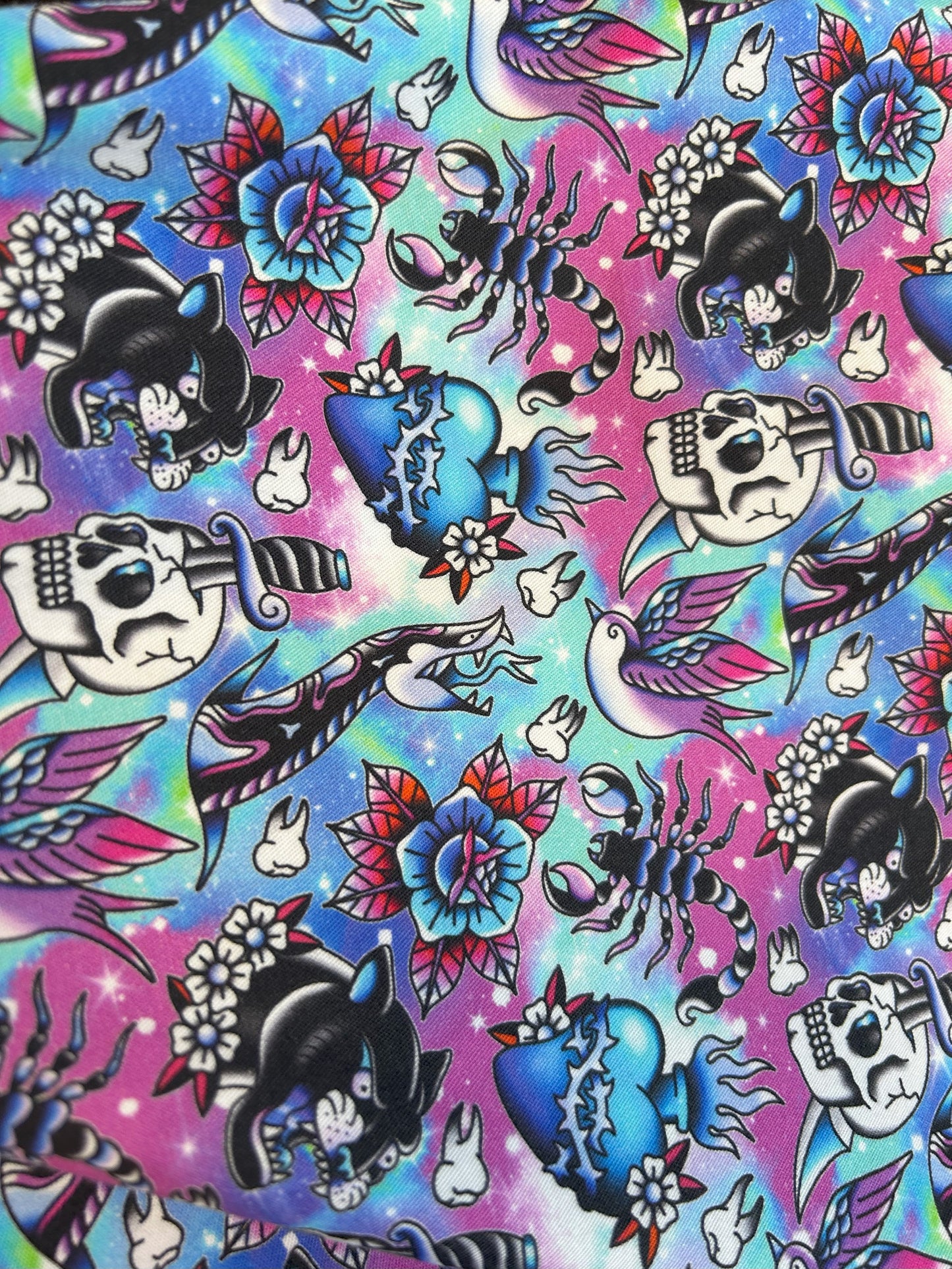 Purple Tattoo Twirly Dress - Size 2