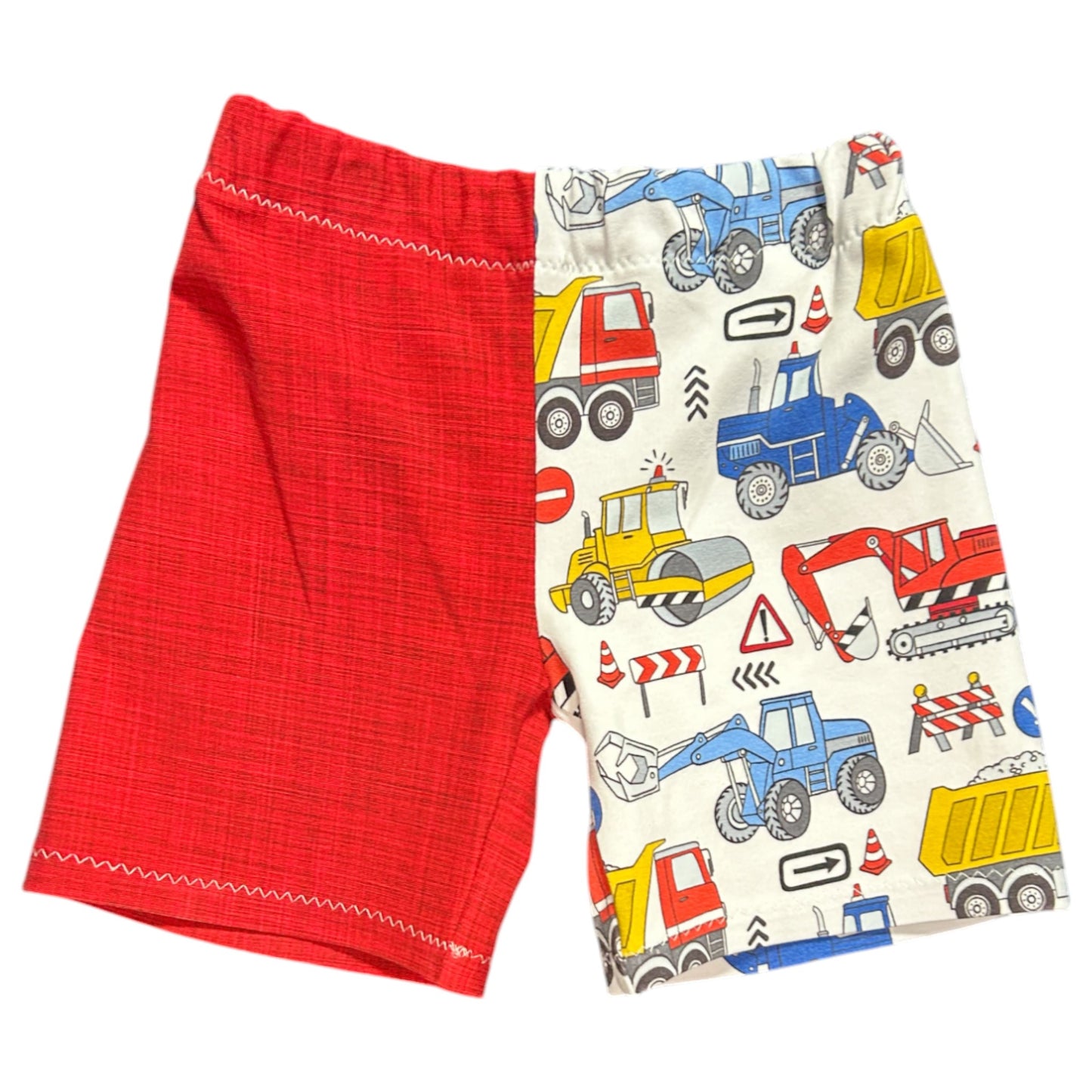 Digger T-Shirt & Shorts Set (white background) - Size 1